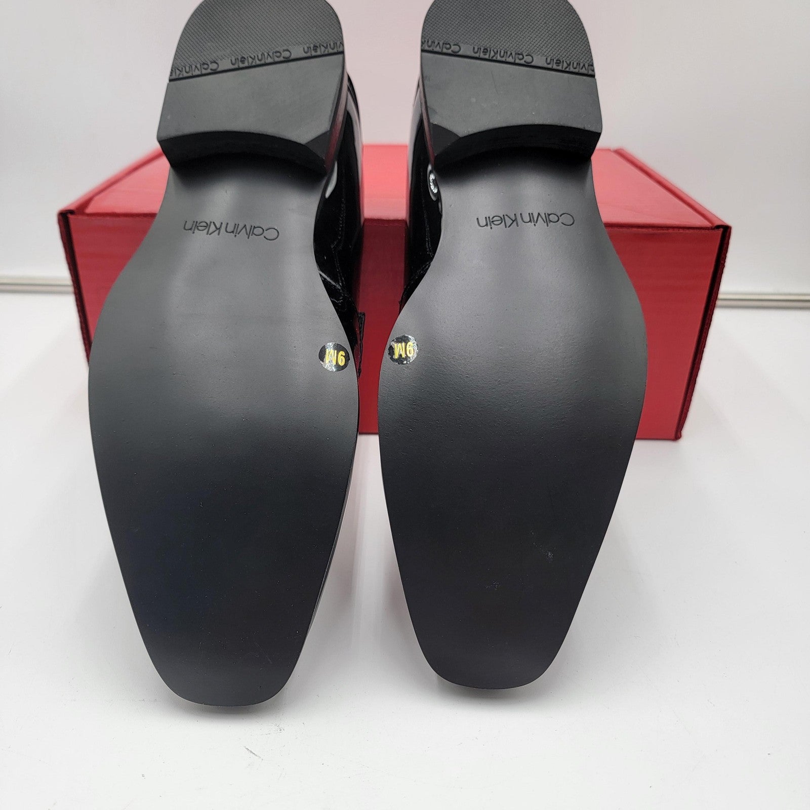Calvin Klein Shoes Mens Size 9 Patent Loafers CM BERNARD Dress Formal Slip On4
