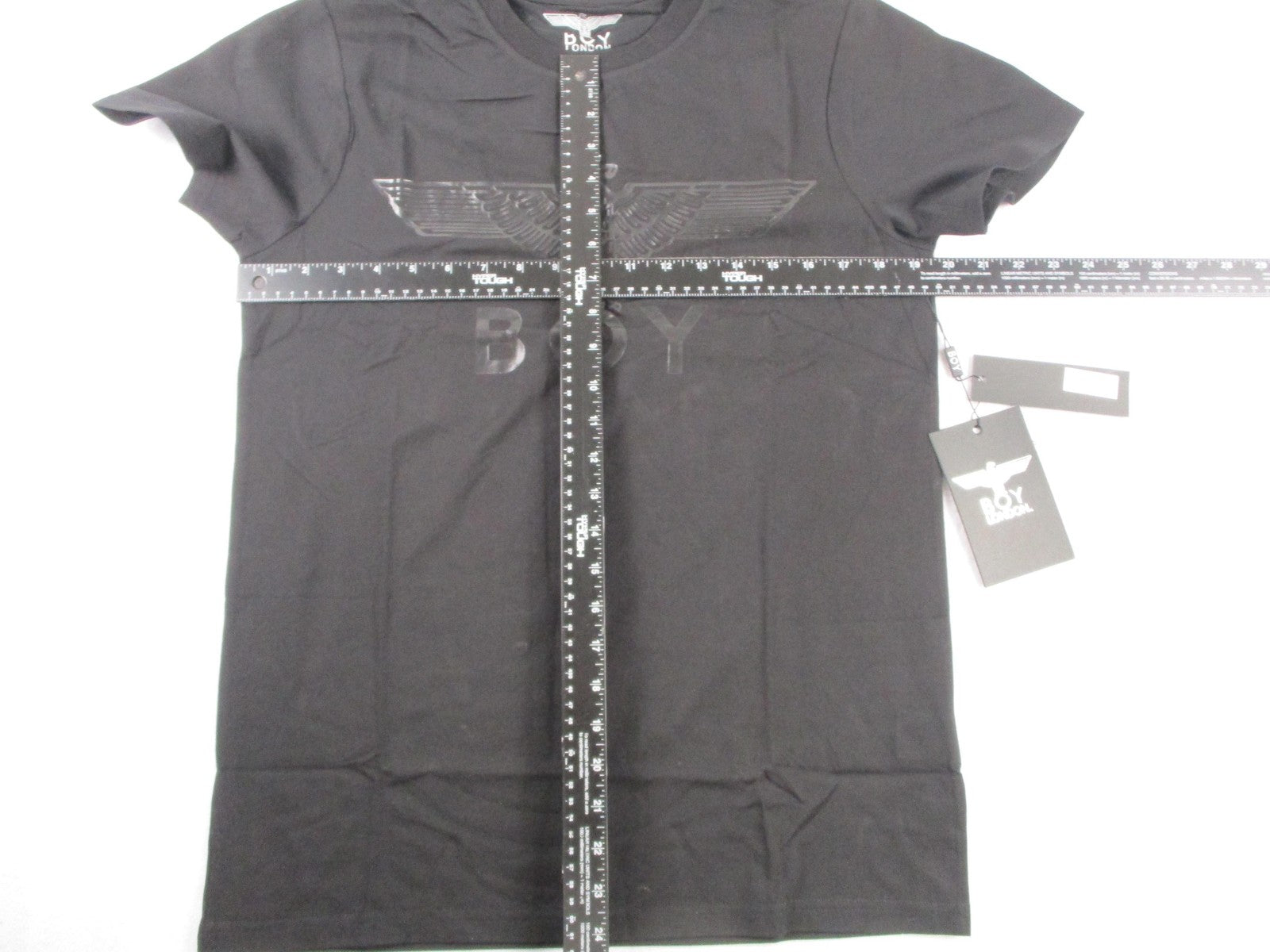 Boy London Shirt Men Small Black Eagle Logo Stretch Graphic Tee Crewneck 1297986