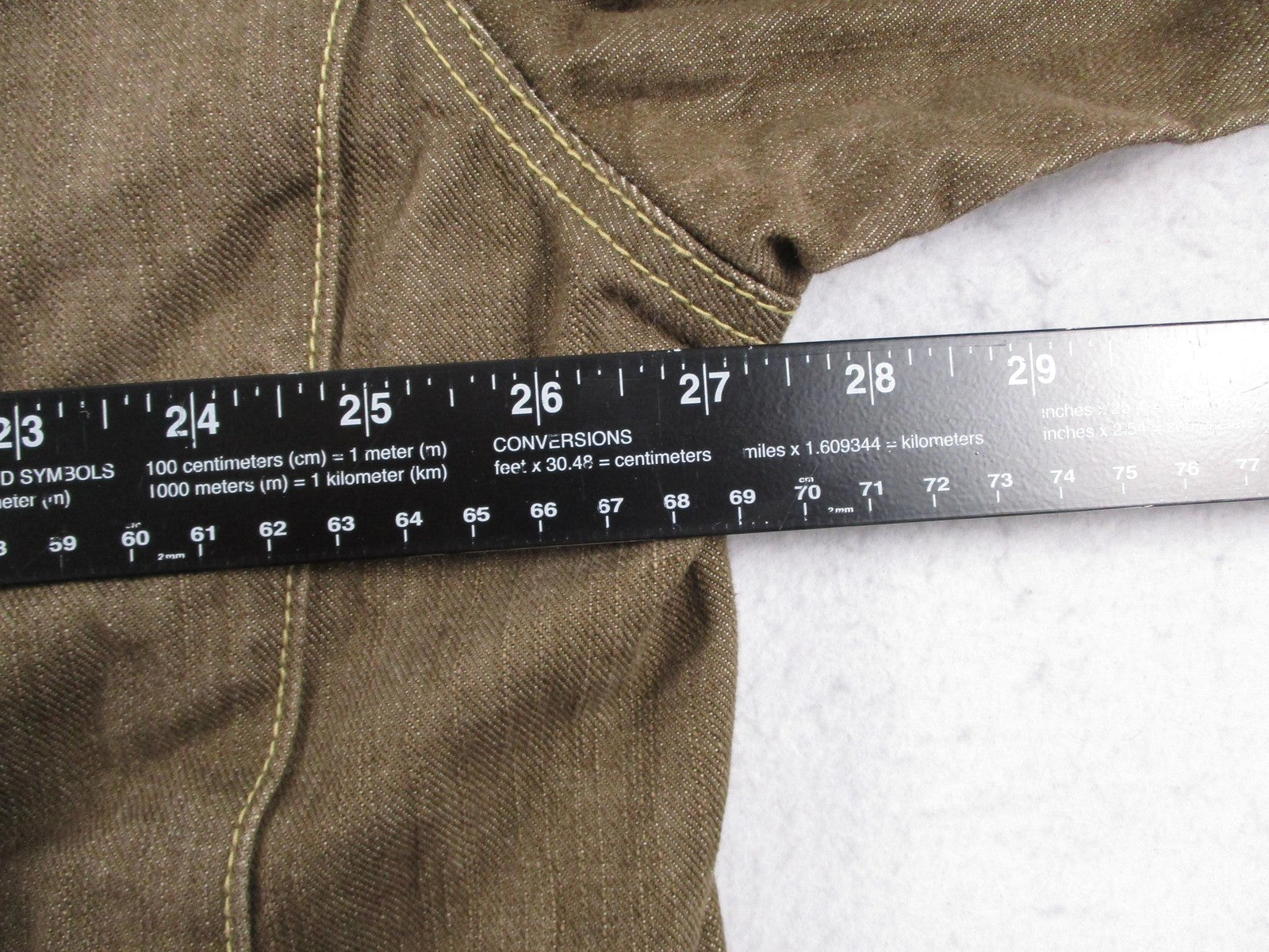 Parish Jacket Mens 4XL Brown Cotton Denim Military Workwear Snap Front Outdoor6