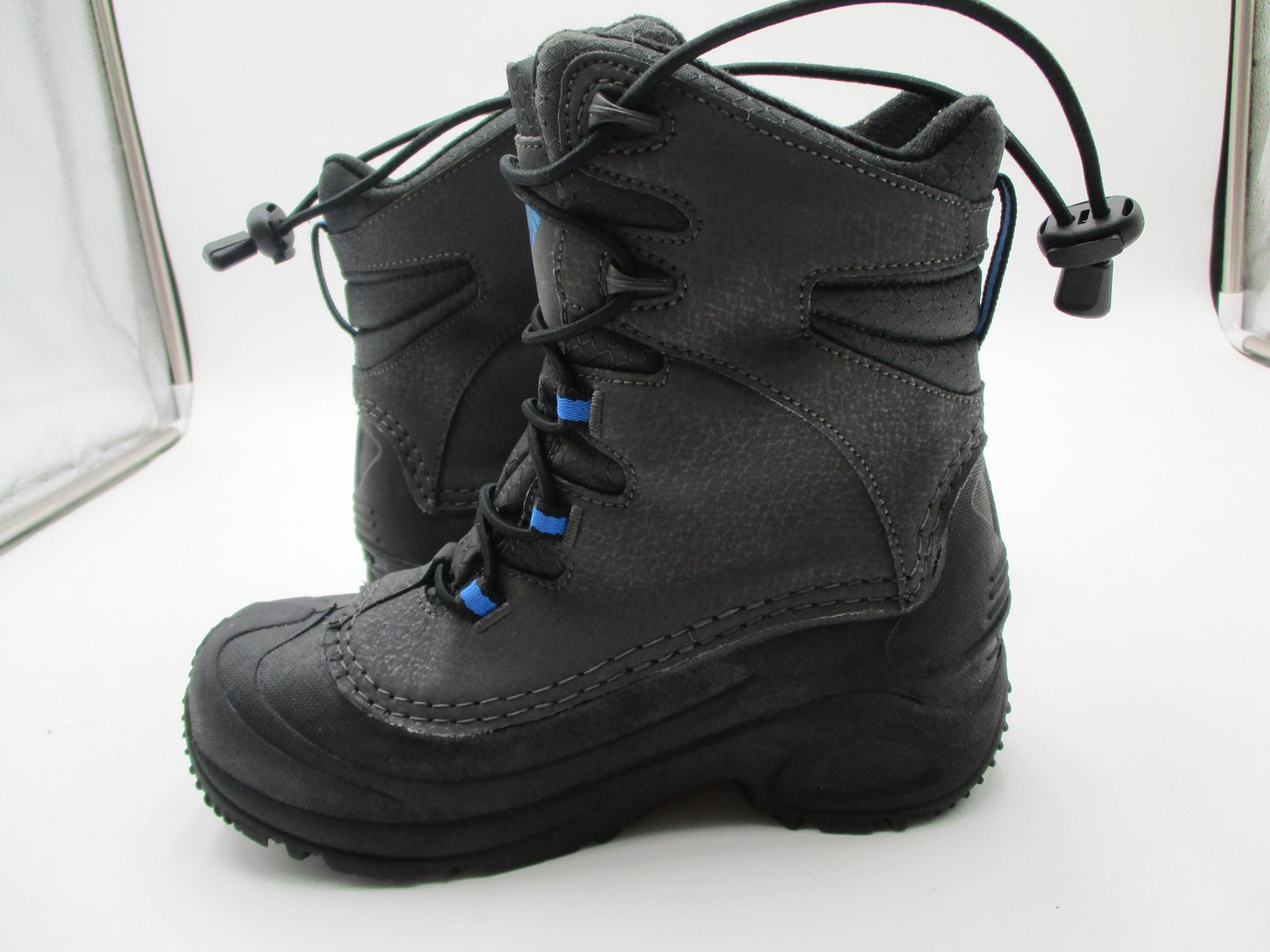 Columbia Omni-Heat Snow Boots Kids Size 3 Black Waterproof Insulated 177256101110