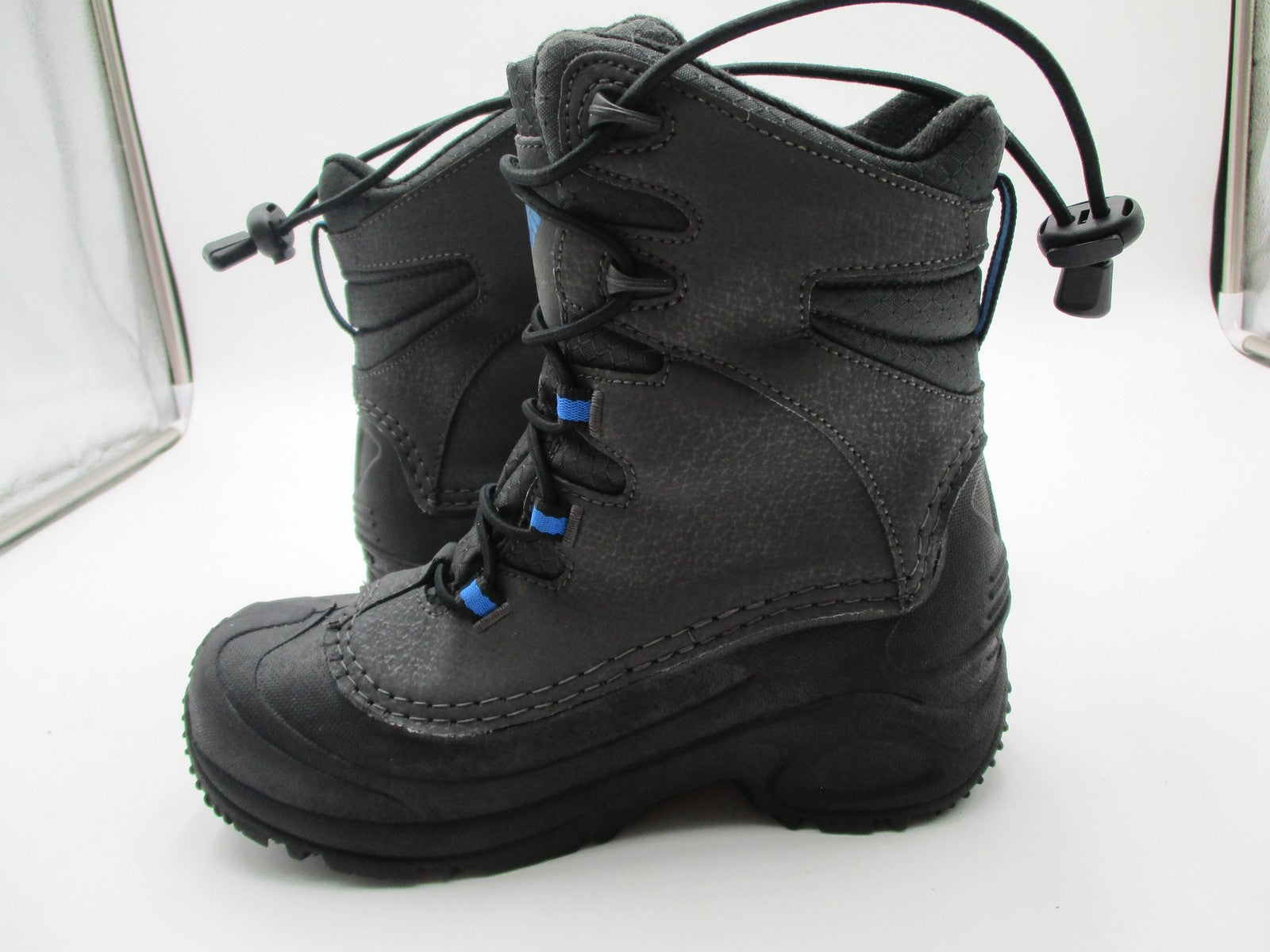 Columbia Omni-Heat Snow Boots Kids Size 3 Black Waterproof Insulated 177256101110