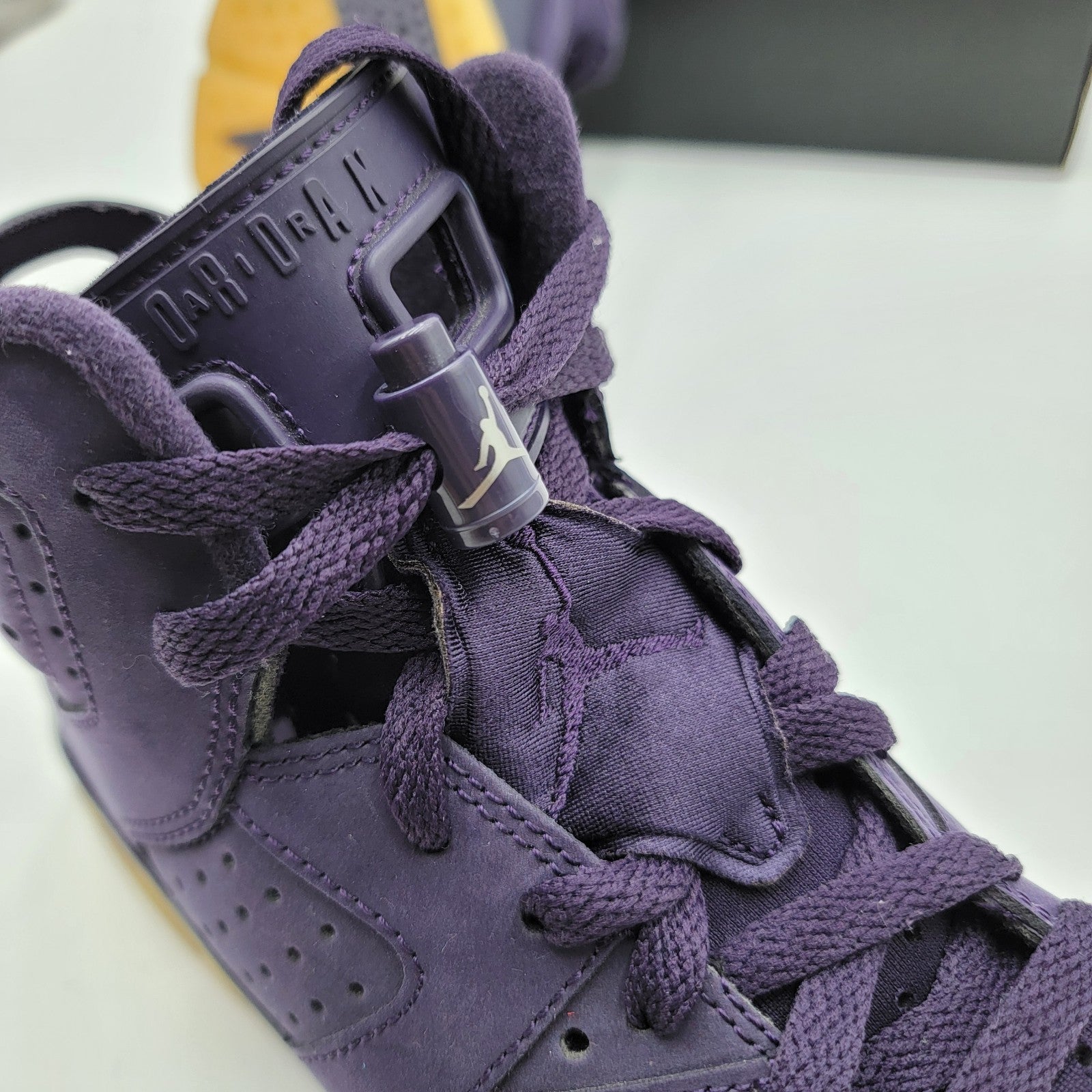 Air Jordan 6 Retro GS Purple Dynasty 4Y OG Box Lace Locks Preowned 2016 Girls VG5