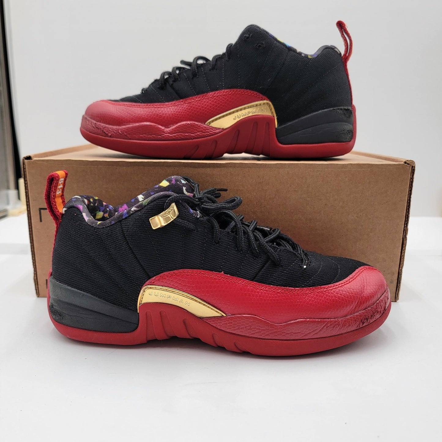 Air Jordan 12 Low SE GS 'Super Bowl' Sz 6Y/7.5W DH9695001