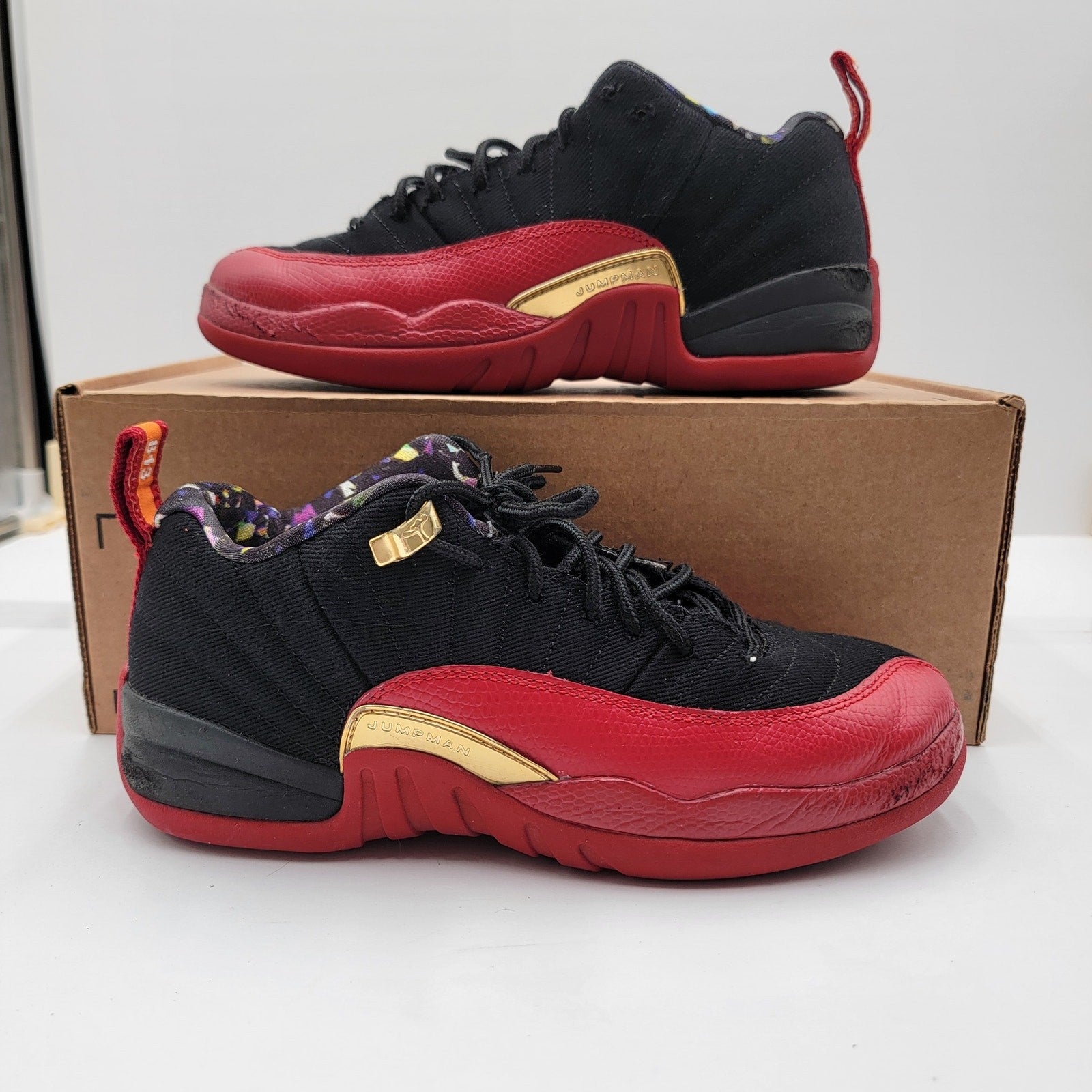 Air Jordan 12 Low SE GS 'Super Bowl' Sz 6Y/7.5W DH9695001