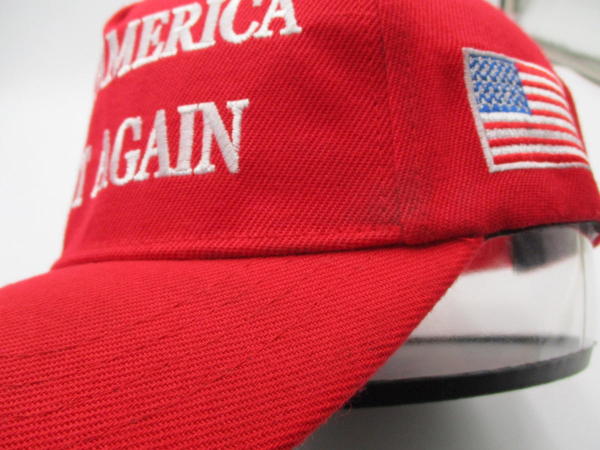 Make America Great Again Trump Hat Cap Snap Back Mens One Size Red Flag USA4