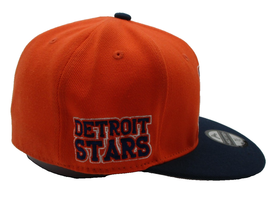 Detroit Stars Hat Cap Fitted Mens 7 1/4 Orange Negro Leagues Baseball Headgear3