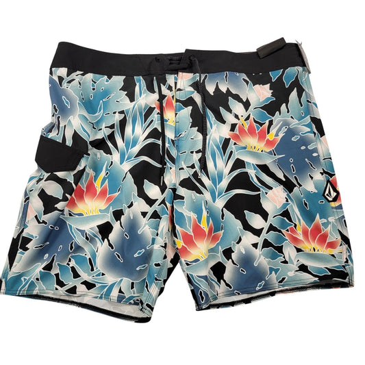 Volcom Leaf It ModTech 19" Boardshorts Men’s Size 40 Floral Print NWT0
