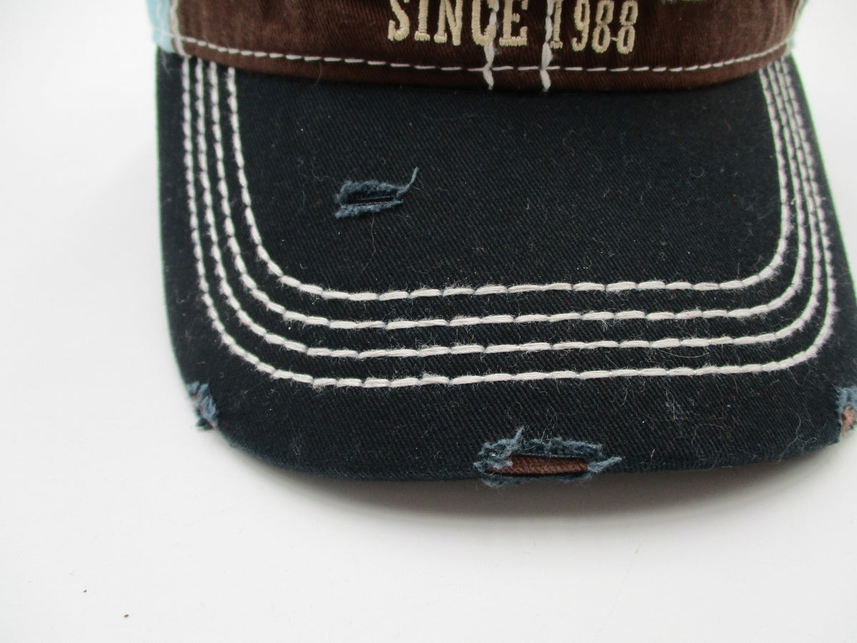 Silverwood Hat Cap Strap Back Mens One Size Brown Frayed Triangle Sport Headwear2