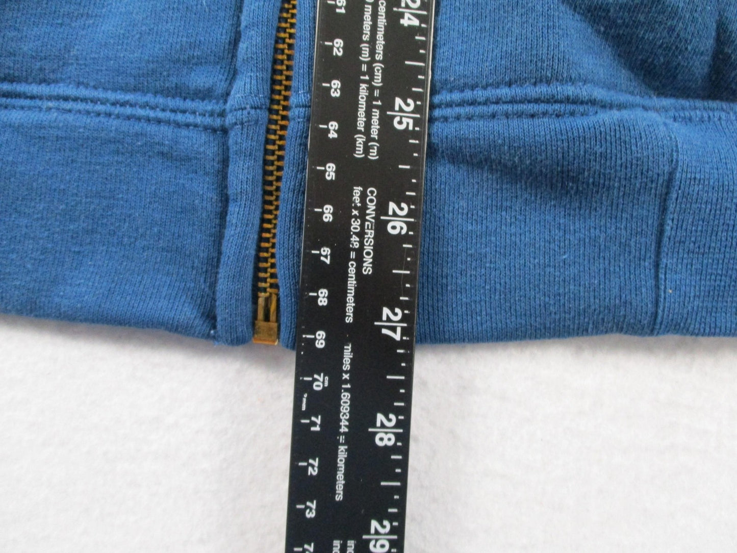 Carhartt Sweatshirt Mens 2XL Blue Full Zip Fleece Original Fit Logo Workwear10