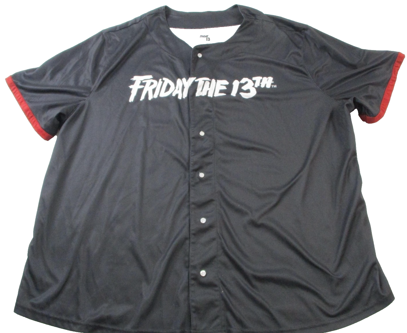 Friday The 13th Shirt Mens 5XL Black Jason Mask Button Up Hybrid Apparel 14890