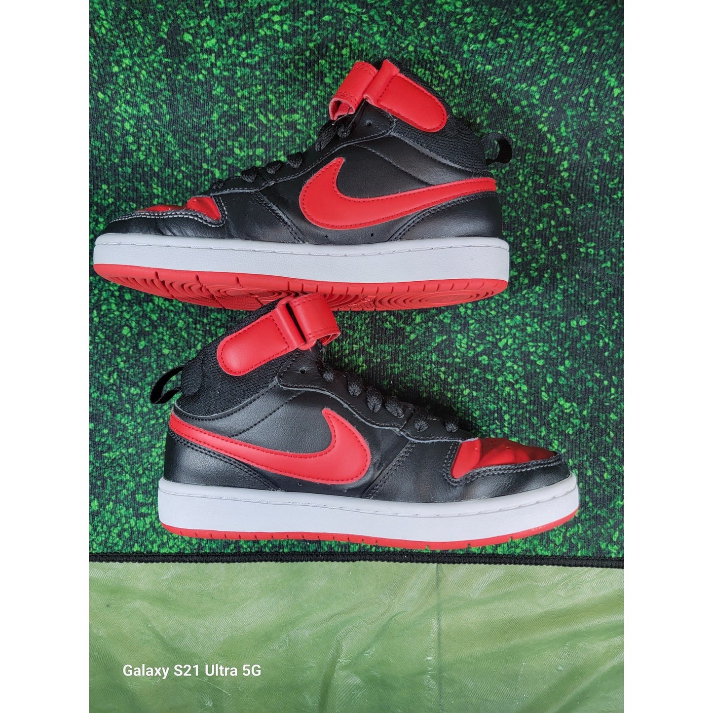 Nike Court Borough Mid 2 GS 'Bred' Sz 3.5Y CD77820032