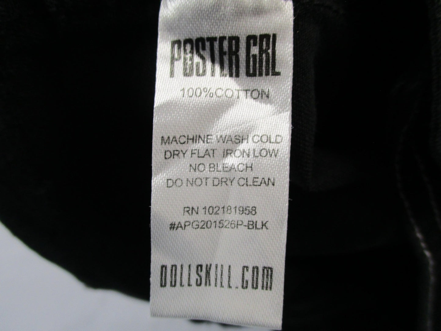 Poster Grl Pants Womens 3X Black Capri Wide Leg Cargo Zip Pockets Twill 14305