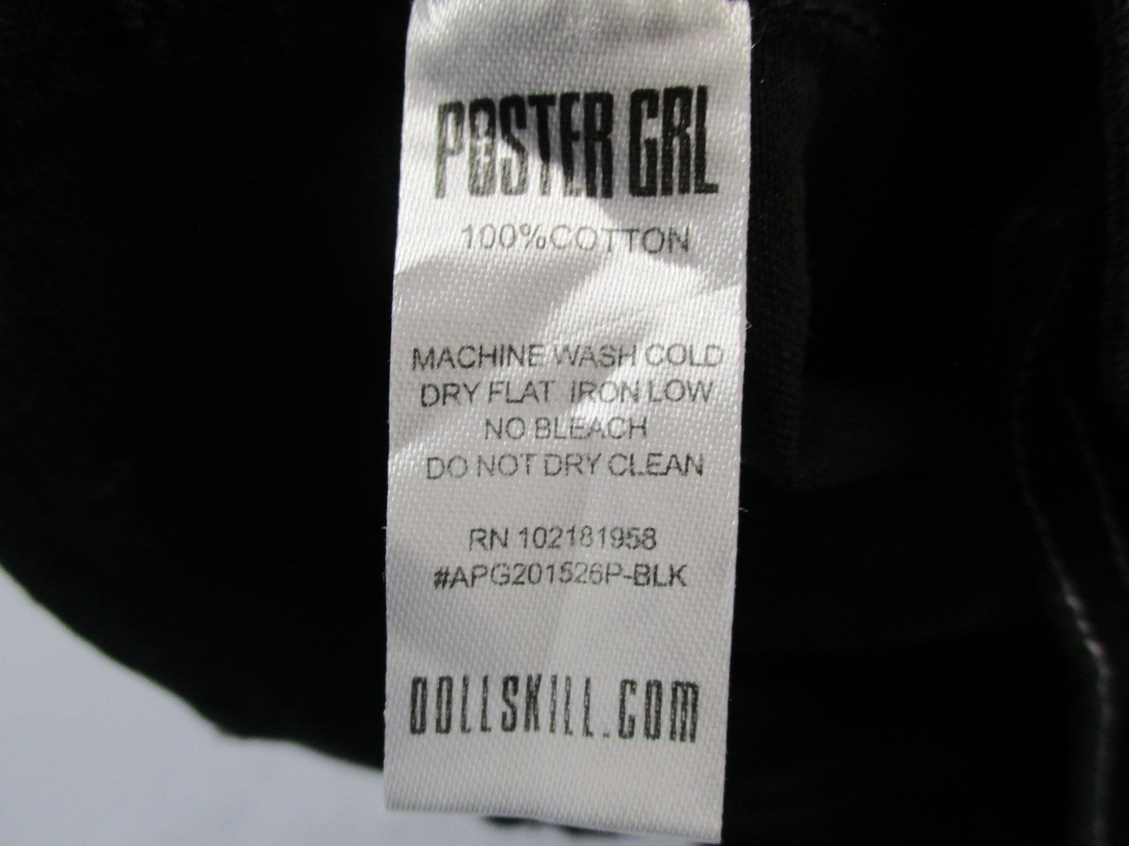 Poster Grl Pants Womens 3X Black Capri Wide Leg Cargo Zip Pockets Twill 14305