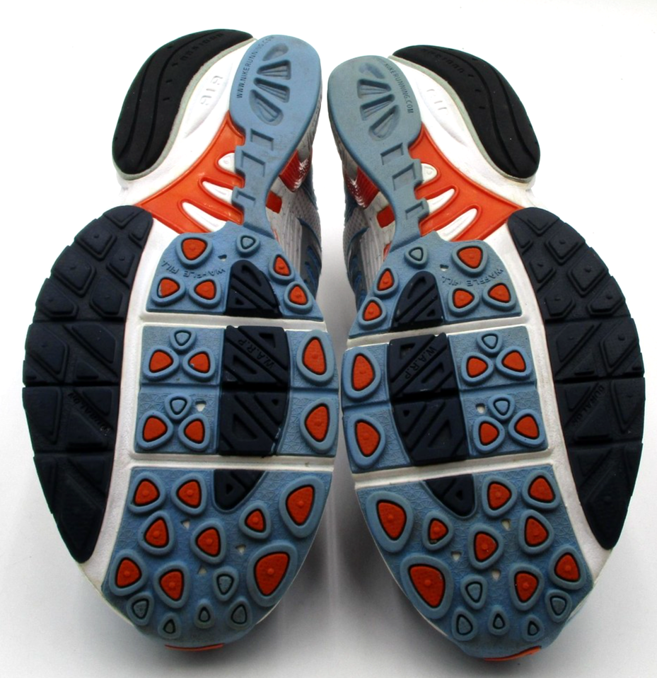 Vintage Nike Zoom Air Structure Shoes Women Sz 9.5 White Blue Orange Running 1T47