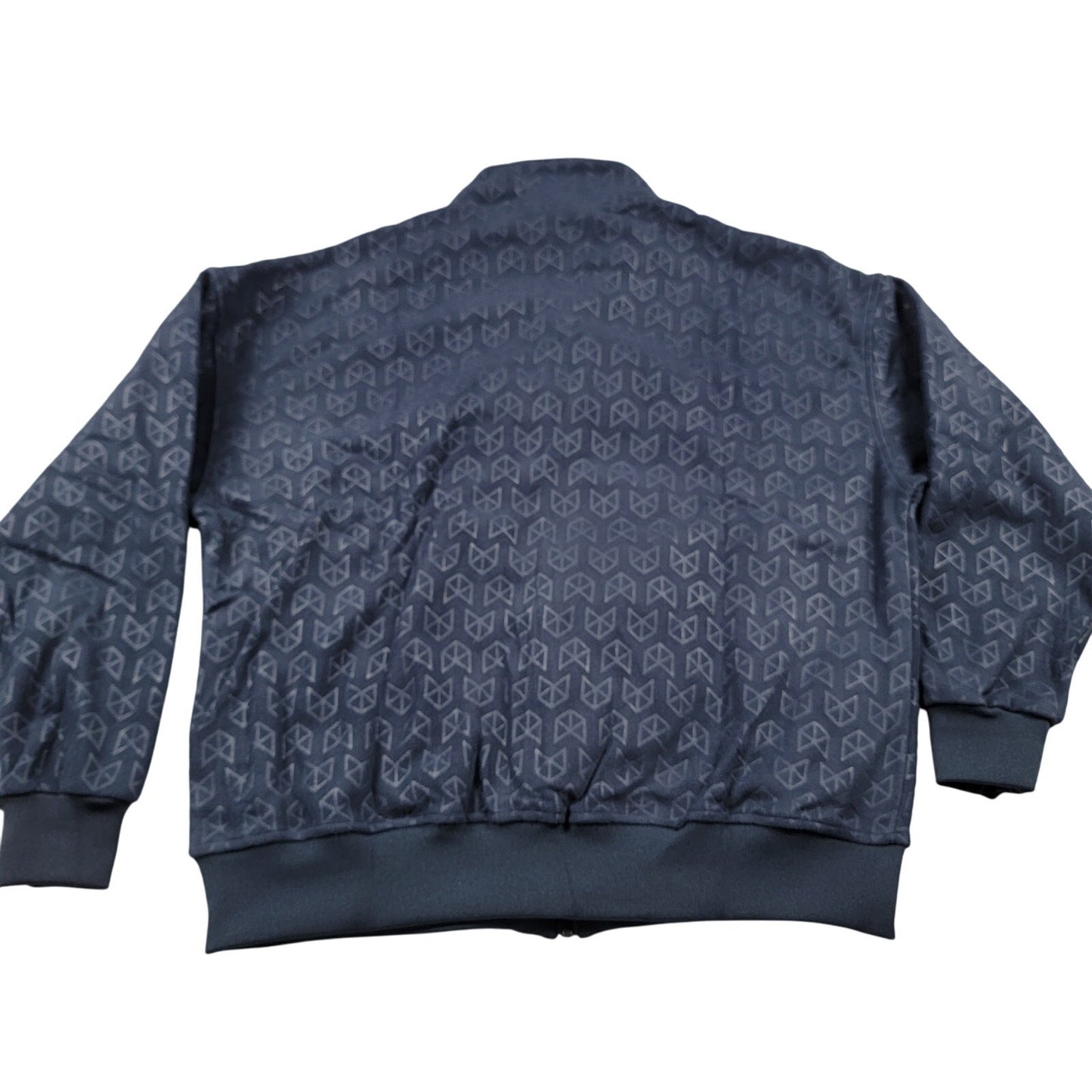 Rawgear Navy Blue Geometric Pattern Full Zip Jacket Men's