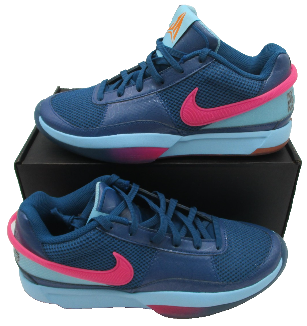 Nike Ja 1 Midnight NY Vs NY Shoes Mens Size 11.5 Blue Basketball FV1286-400 1T22