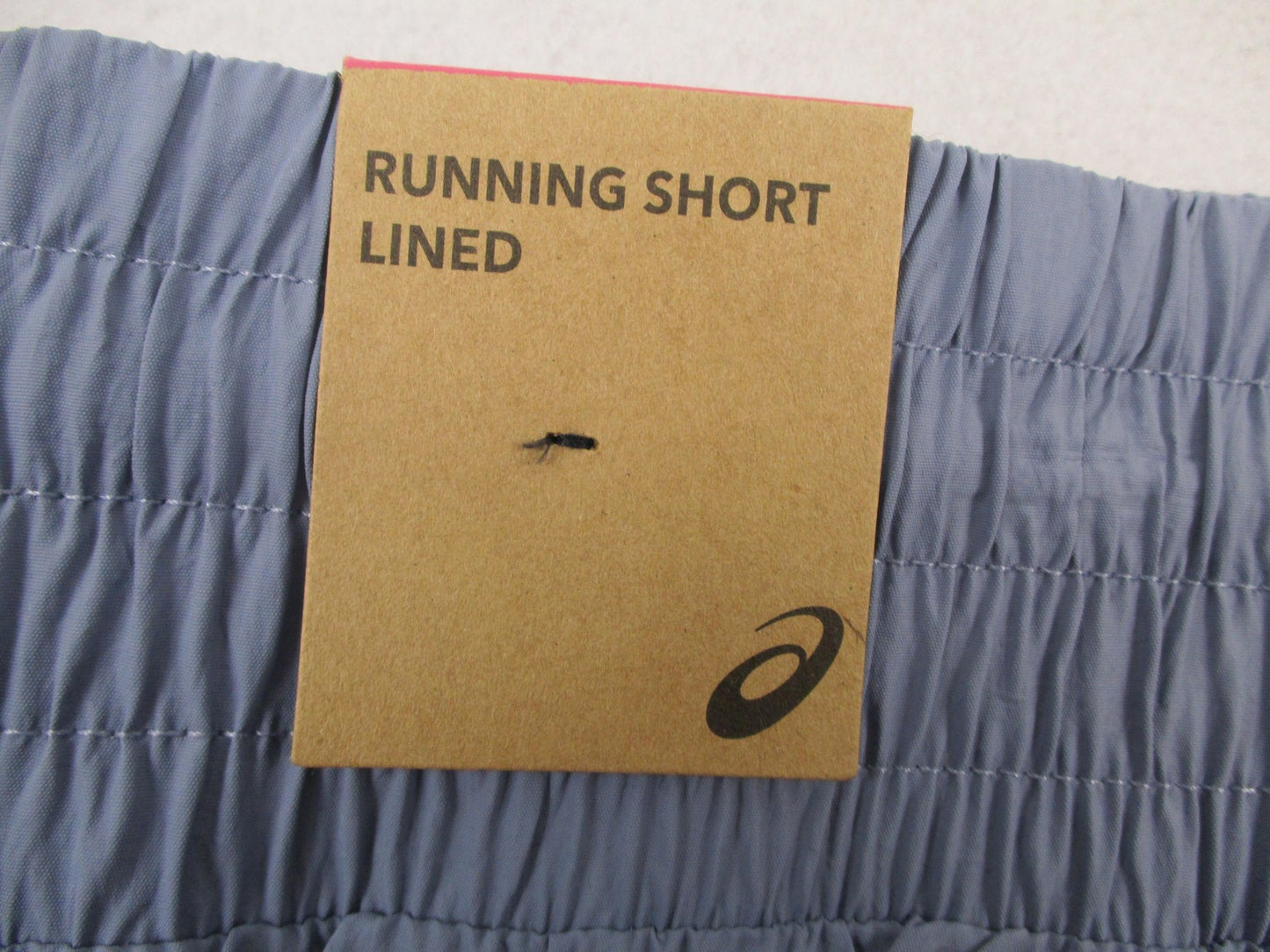 ASICS Running Shorts Womens XL Blue Crinkle High Waist Lined Elastic Pocket 12364