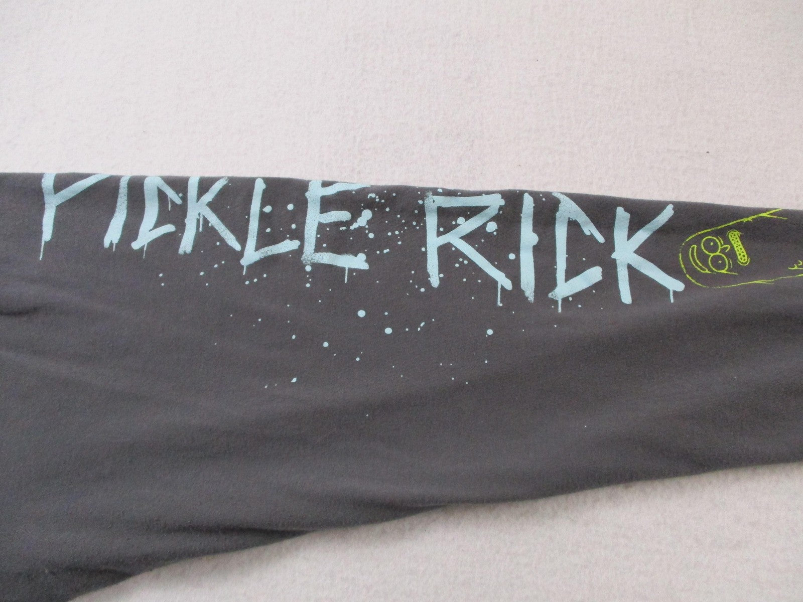Rick And Morty Shirt Men XL Gray Pickle Rick Peace Among Worlds Graphic Tee 15537