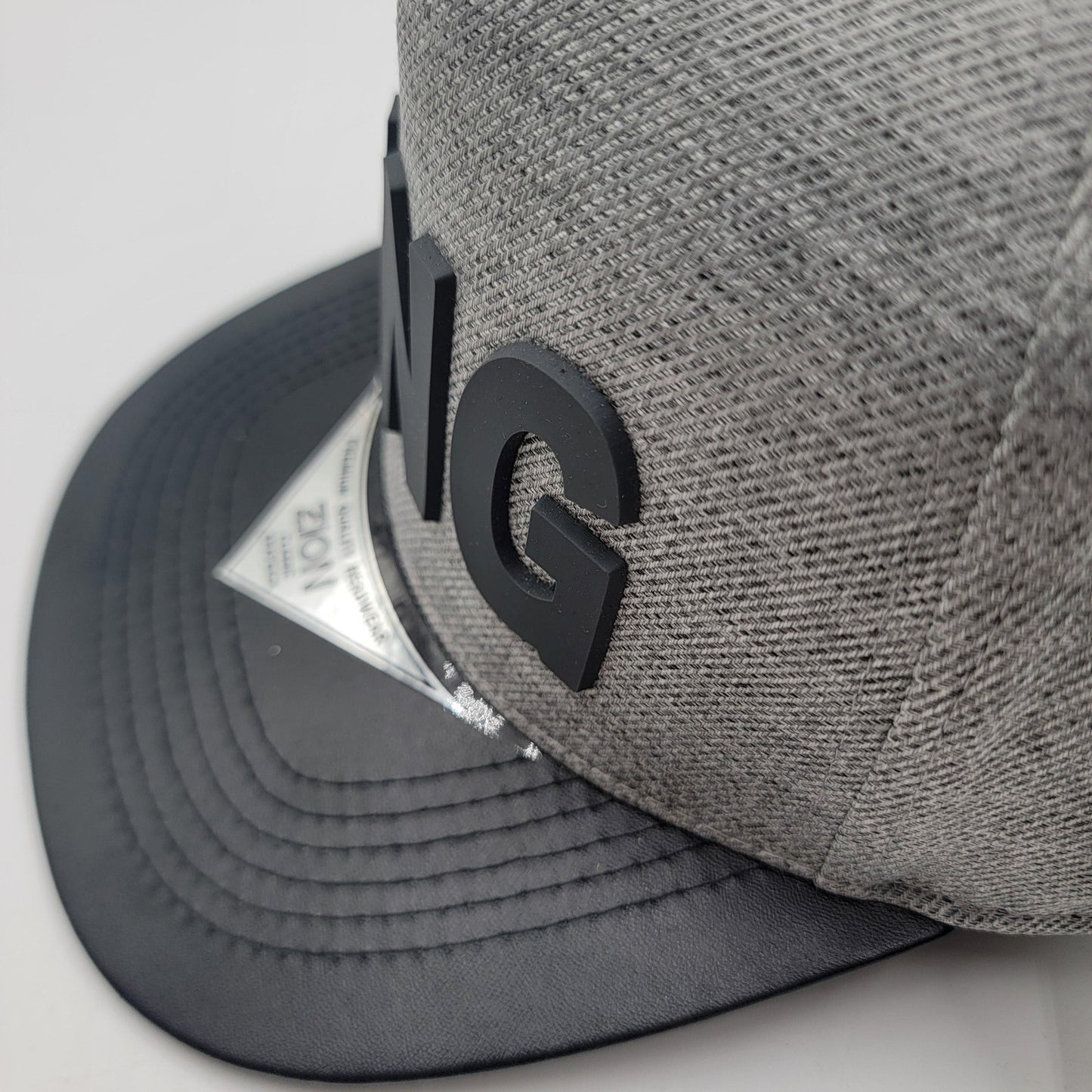 KING Hat Cap Snap Back Gray Black Zion Classic Premium Quality Streetwear Mens6