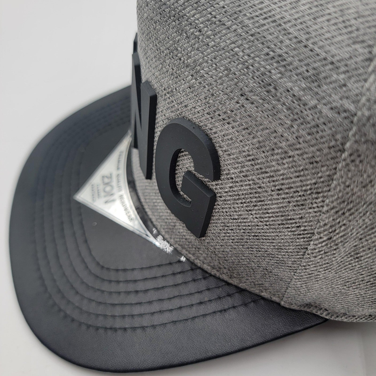 KING Hat Cap Snap Back Gray Black Zion Classic Premium Quality Streetwear Mens6