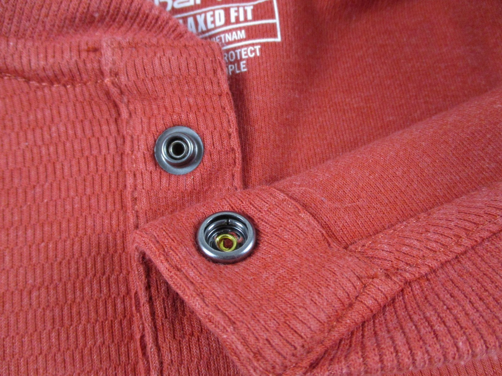 Carhartt Shirt Mens 4XL Orange Long Sleeve Thermal Henley Pocket Relaxed Fit5