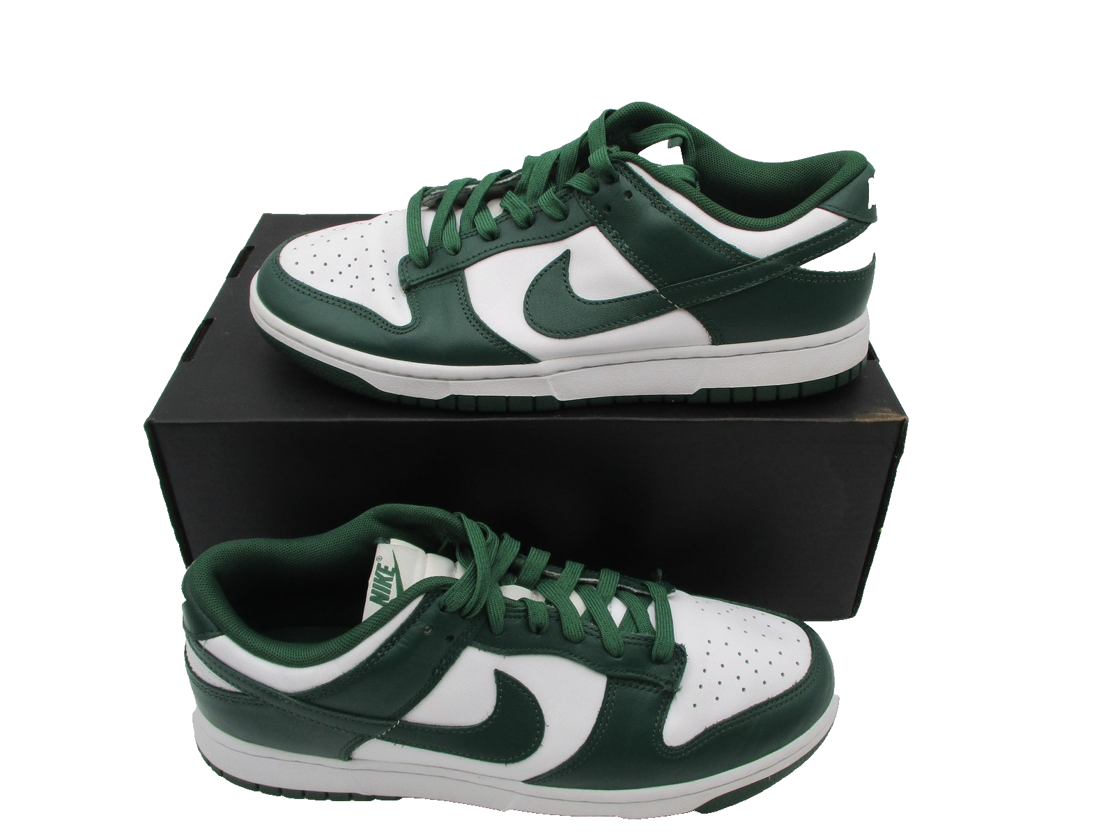 Nike Dunk Low 'Michigan State' Size 9 White Team Green Basketball DD1391101 1E91