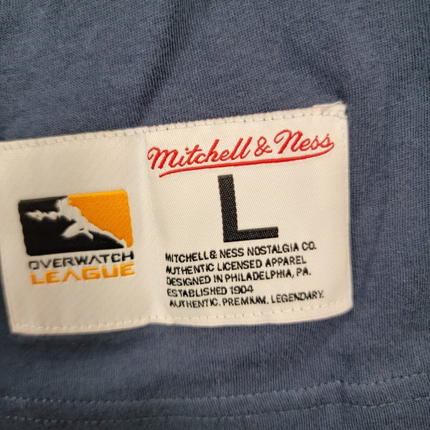 Mitchell & Ness Men T Shirt L Guangzhou Charge Overwatch League Owl Play 392/3931