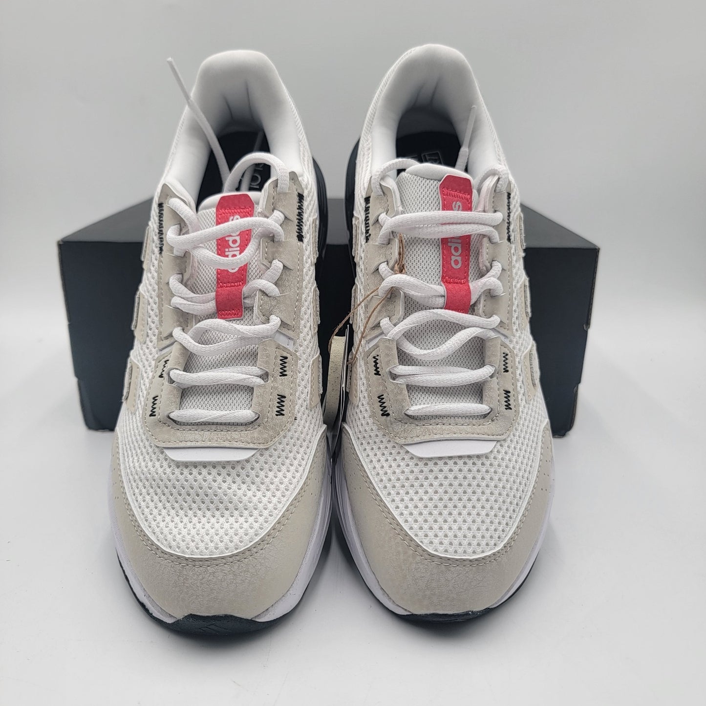 Adidas Astrastar Cloudfoam Men’s Running Shoes White Beige Size 7.5 JQ44792