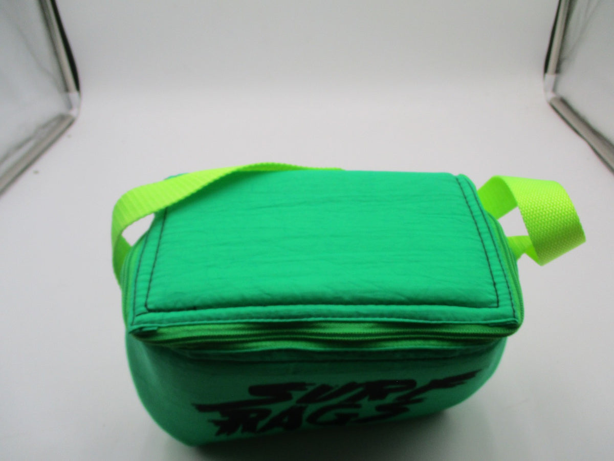 Surf Rags Green Toiletry Bag Neon Strap Travel Makeup Shaving Case Unisex Zip2