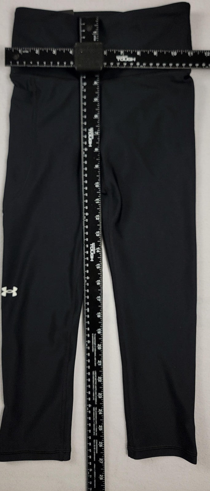 Under Armour Capri Leggings Womens XS Black Compression High Rise HeatGear