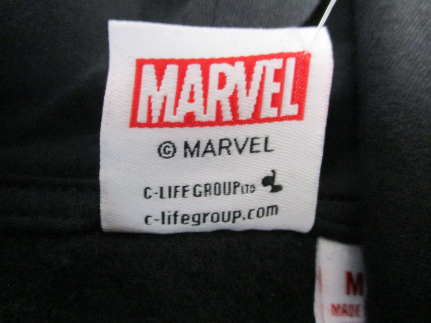 Marvel Hoodie Mens Medium Black Amazing SpiderMan Graphic Pullover New
