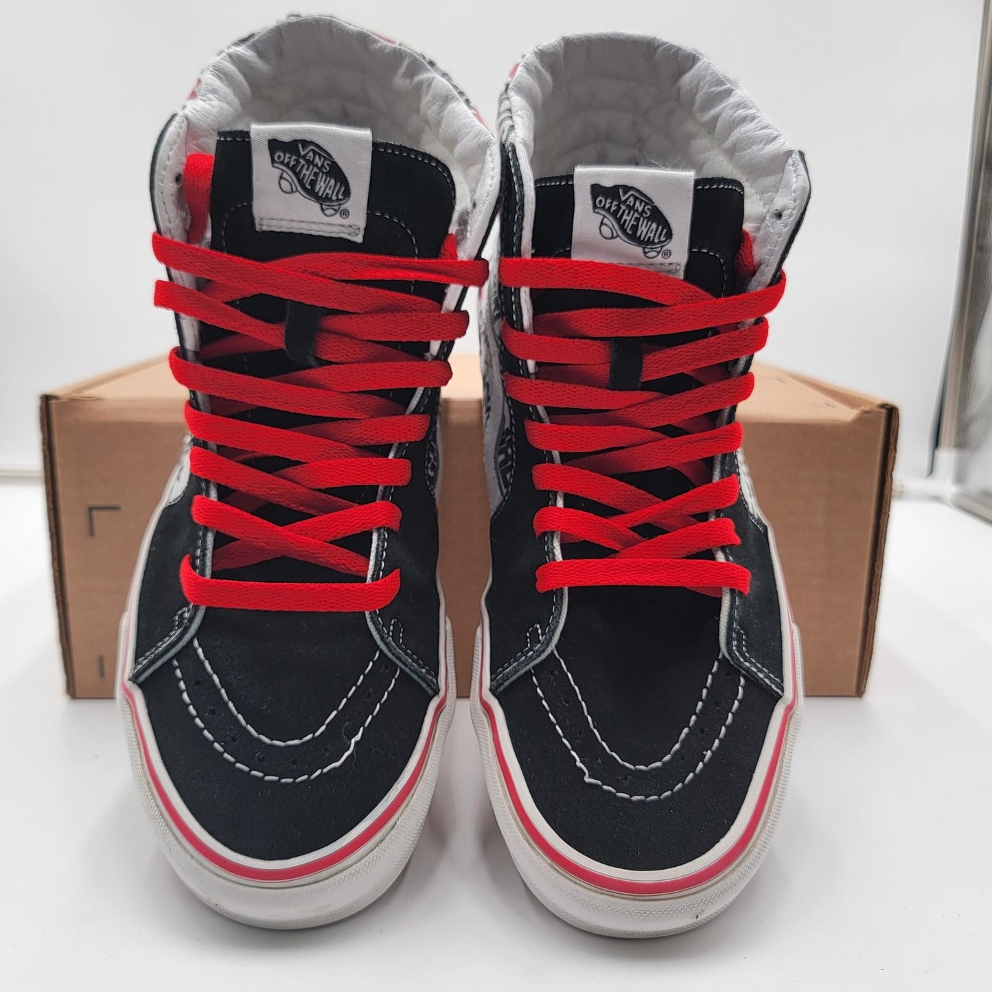 Vans Sk8 Hi (i Heart) Black/White Sz 9M/10.5W