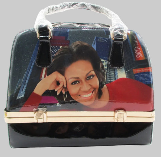 Fashion Handbags Satchel Michelle Obama Womens Multicolor Patriotic Graphic USA0