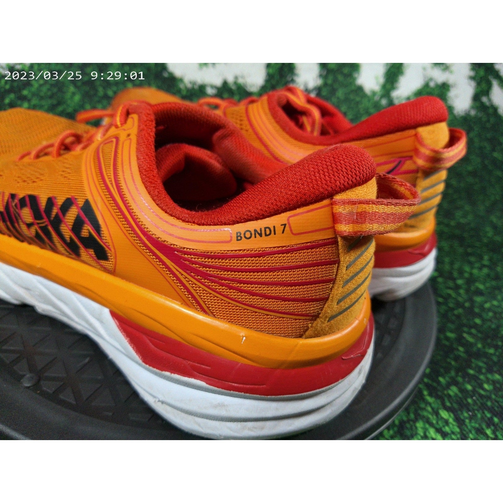 Hoka Bondi 7 'Persimmon Orange' Sz 8 1110518 POFS