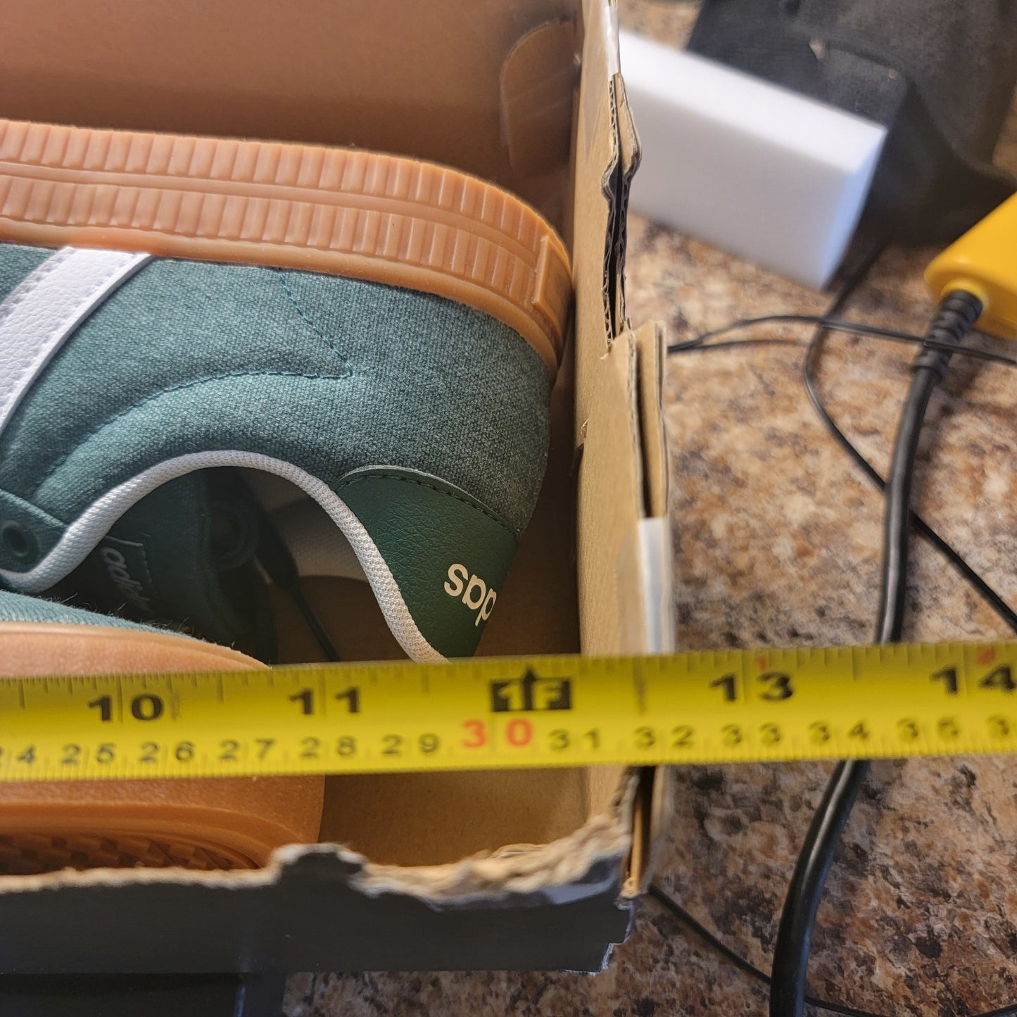 Adidas Daily 3.0 Men’s 6.5 Green White Gum Casual Sneakers IF7487 Skate Shoes9