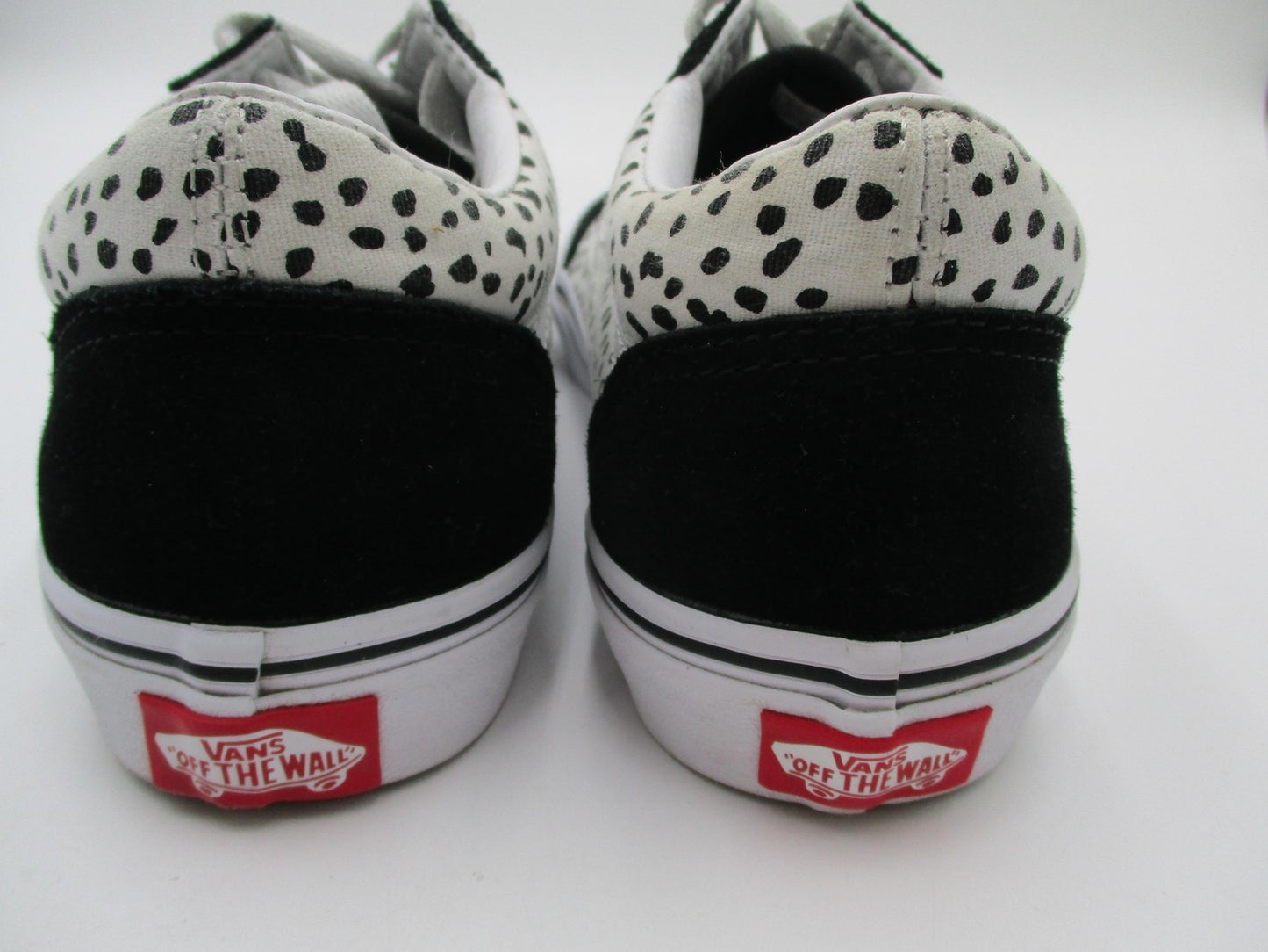 Vans Dalmatian Spot Print Shoes Kids Size 6 Black White Suede Sneakers6