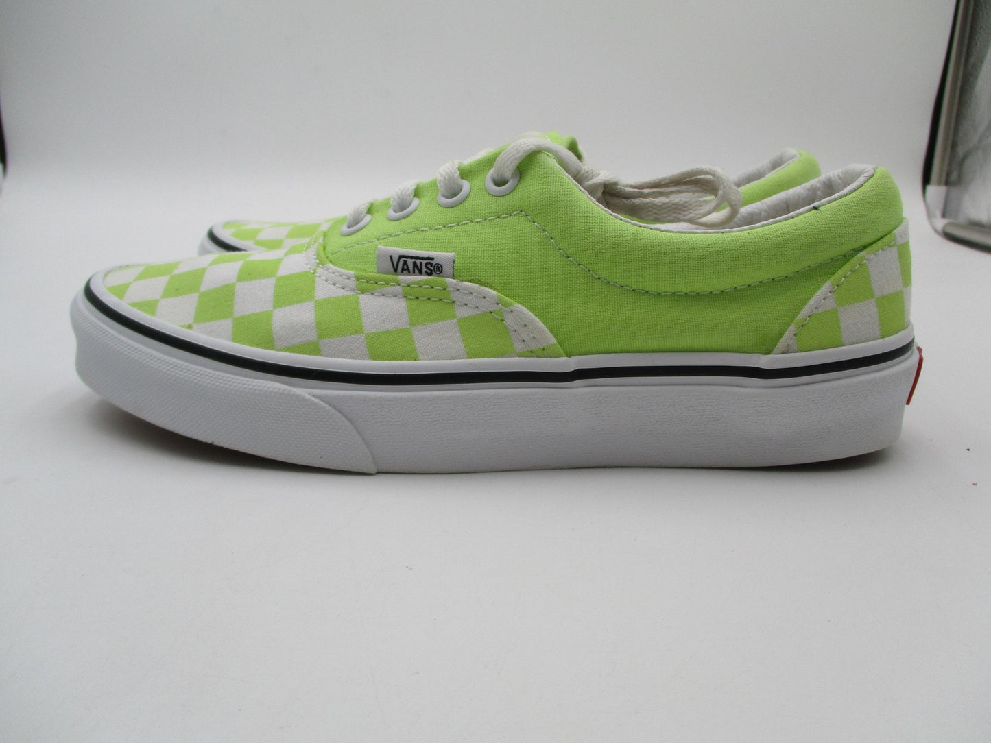 Vans Era Shoes Mens Size 5 Green White Checkerboard Low Top Skate Sneakers3