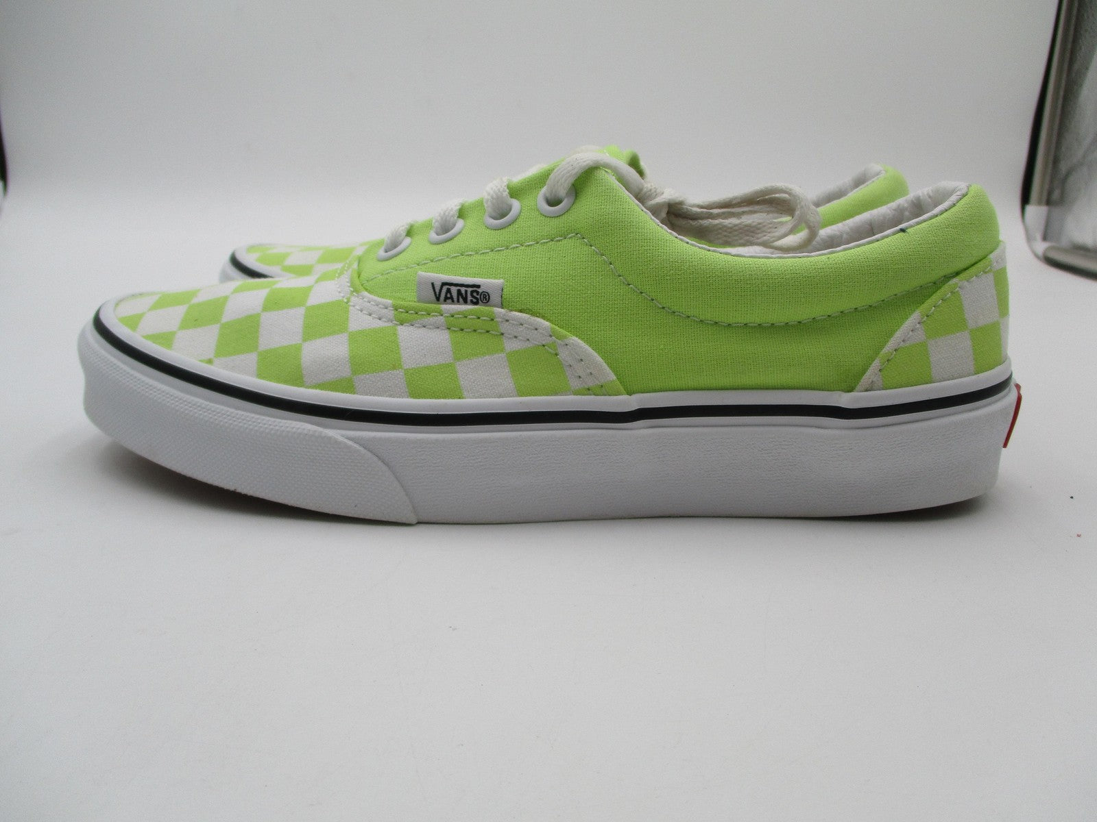 Vans Era Shoes Mens Size 5 Green White Checkerboard Low Top Skate Sneakers3