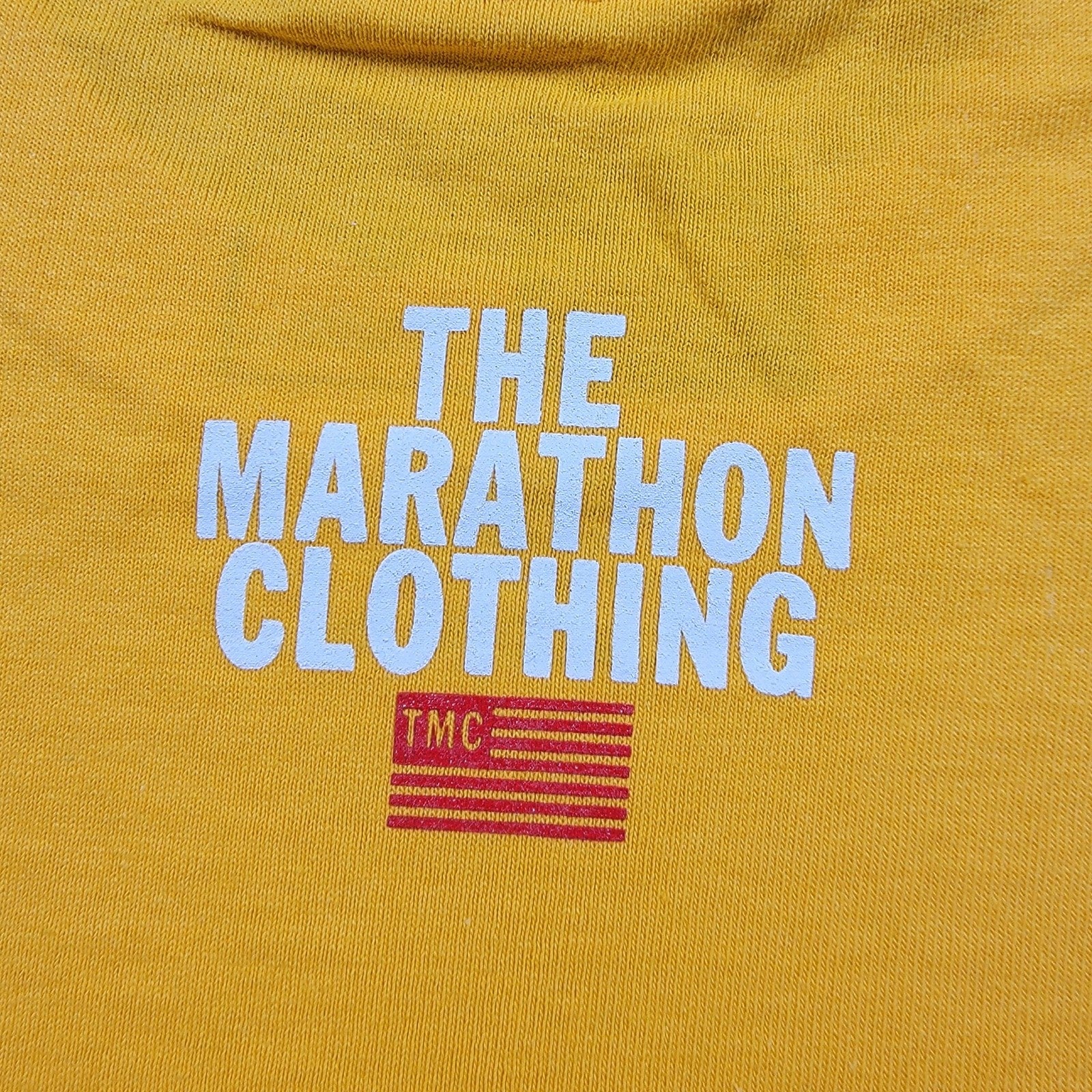 The Marathon Clothing Shirt Mens Small Yellow Crenshaw Graphic Tee Crewneck TMC4