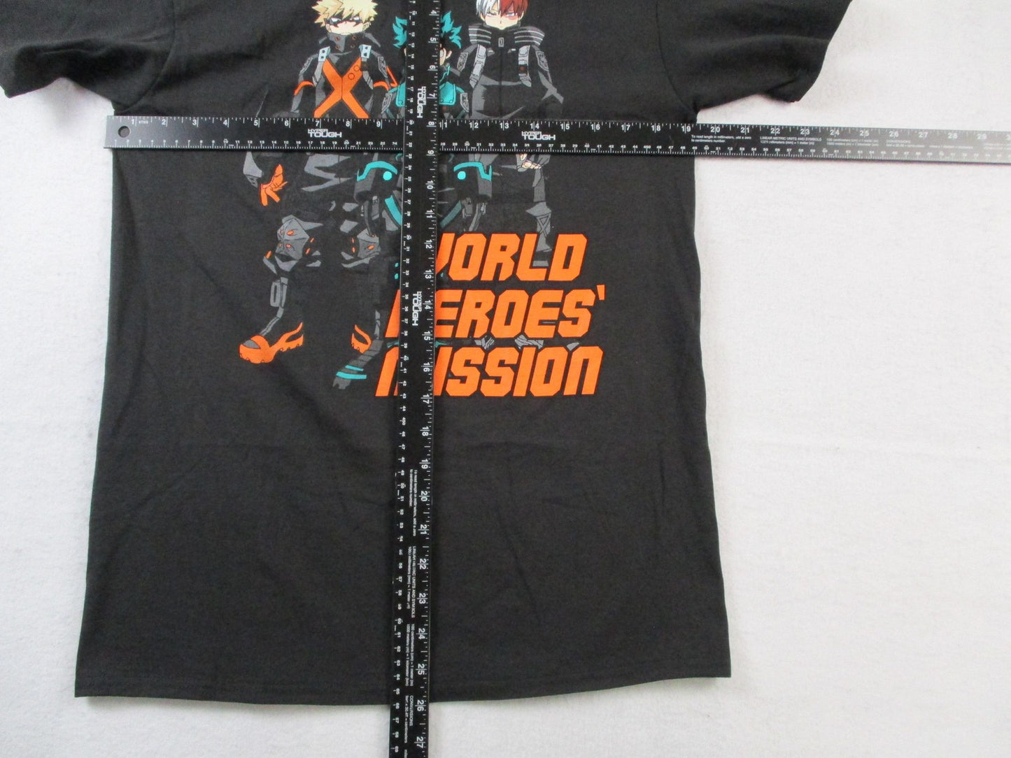 My Hero Academia World Heroes Mission Shirt Men Medium Black BoxLunch Anime 15144