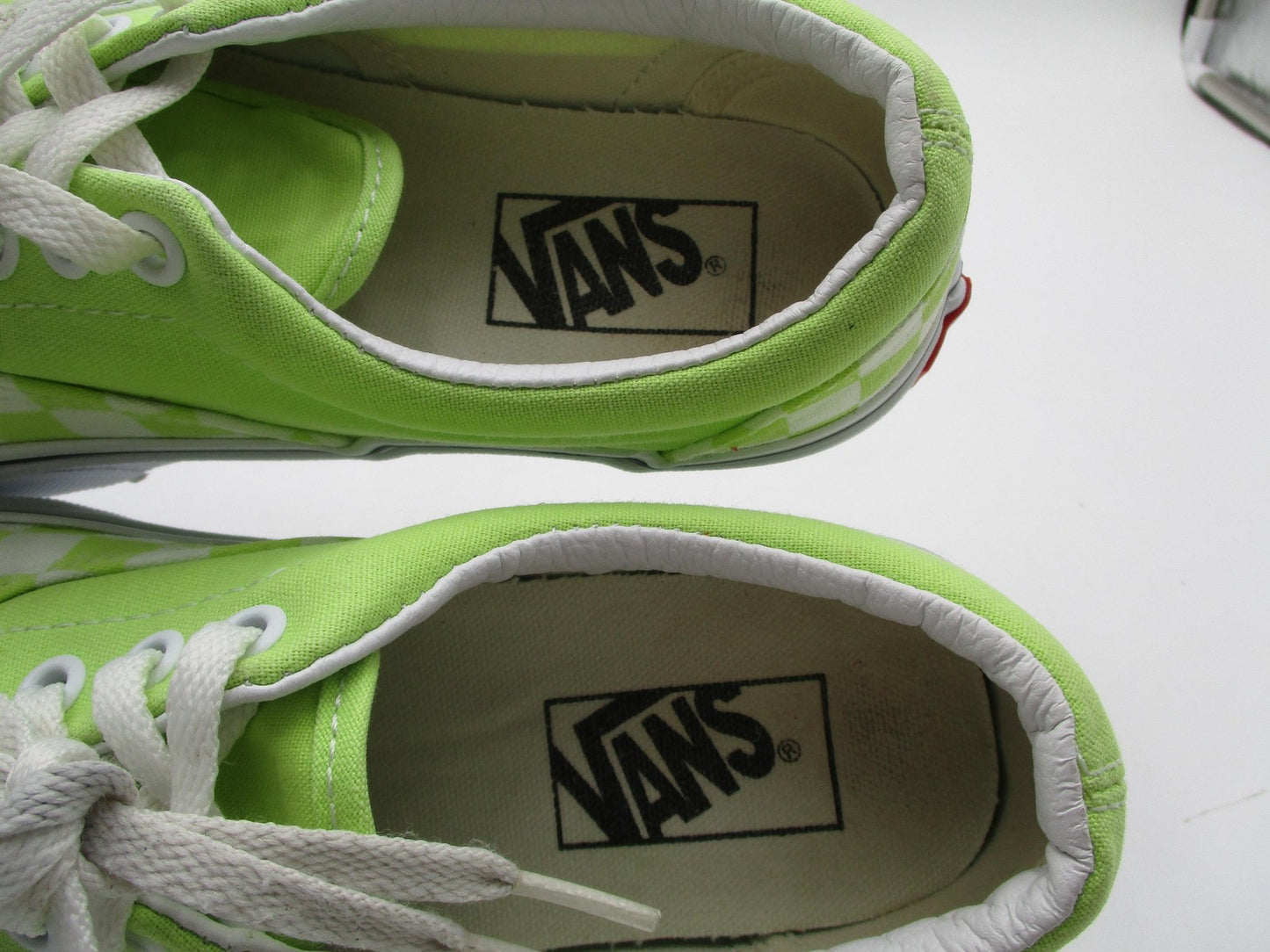 Vans Era Shoes Mens Size 5 Green White Checkerboard Low Top Skate Sneakers13