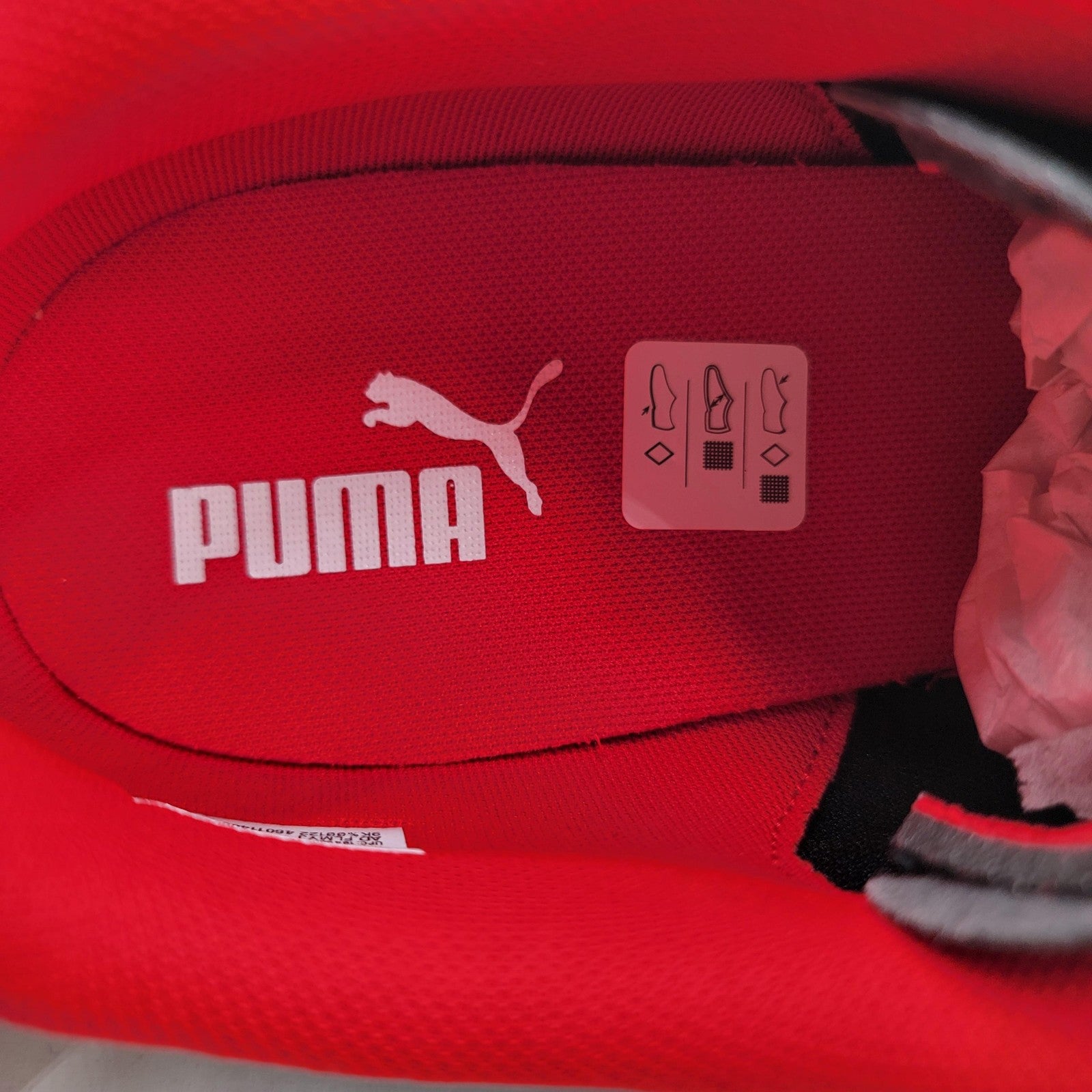 Puma Ferrari Roma Via Perf Shoes Mens Size 13 Black Red Driving Style 306855016