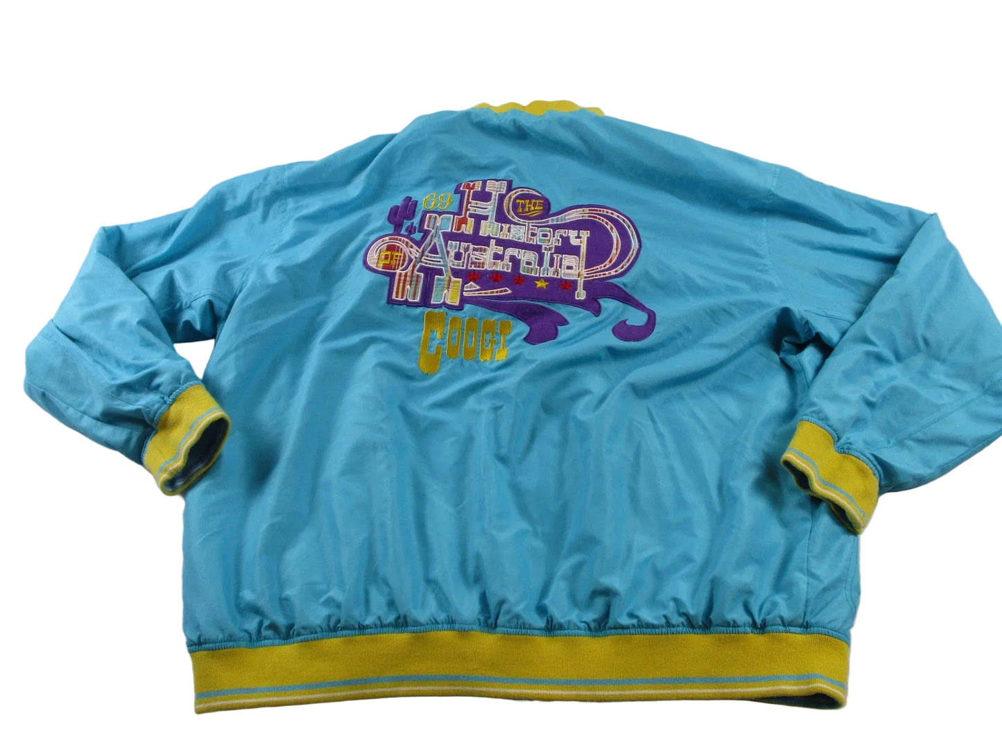 COOGI Jacket Mens 3XL Multicolor Reversible Bomber Australia Graphic Hip Hop5