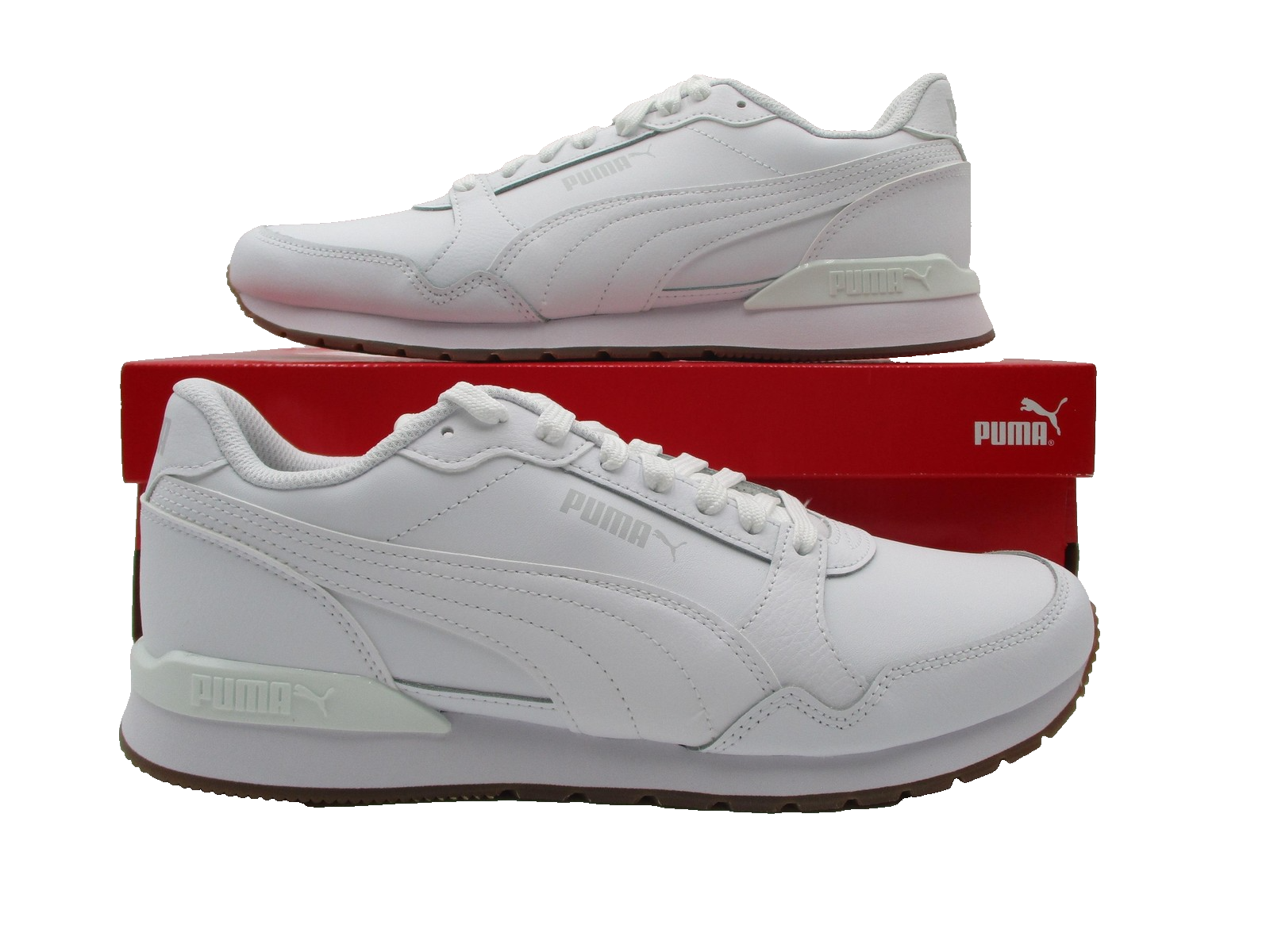Puma ST Runner V3 L Shoes Mens Size 11 White Gum Sneakers SoftFoam+ 384855050