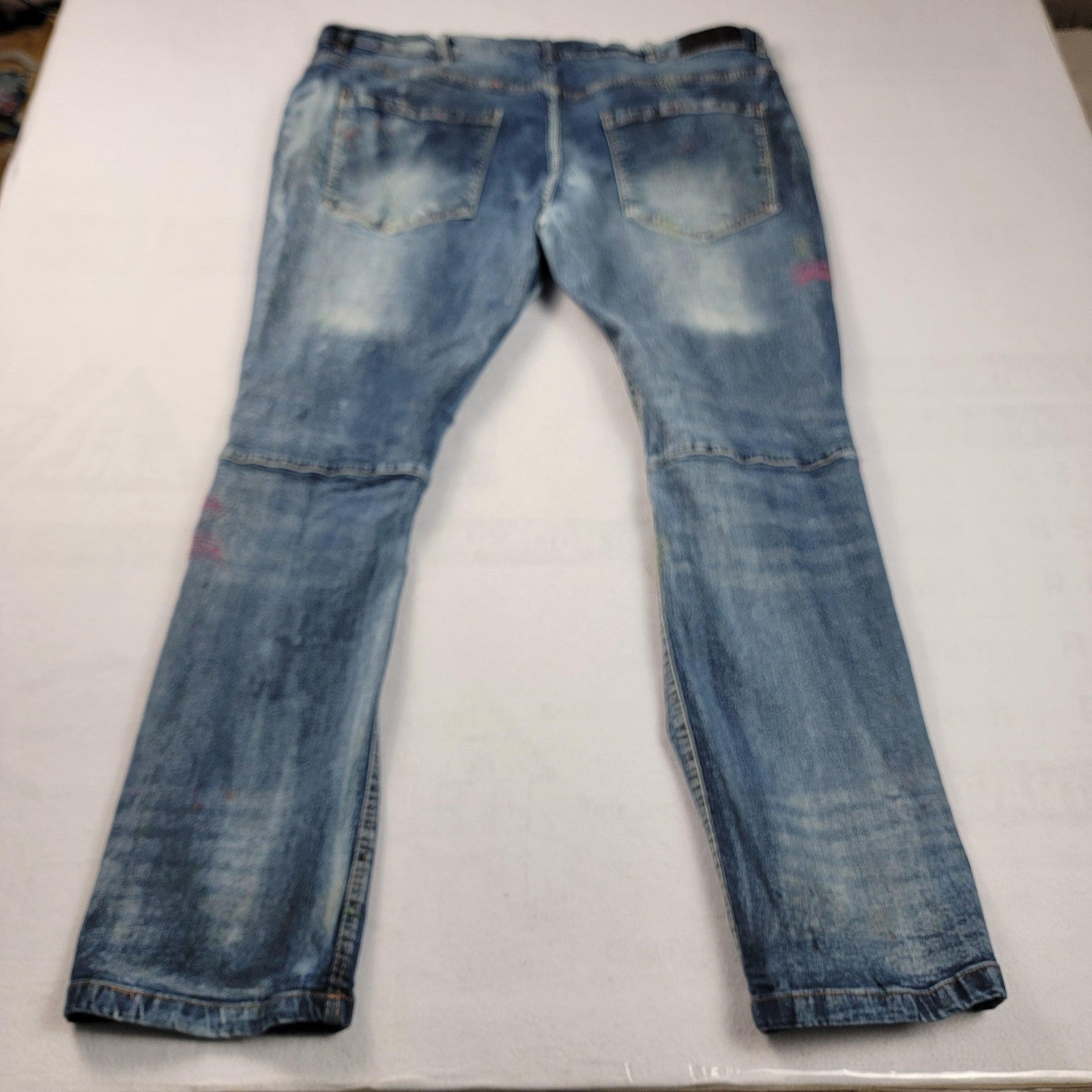 Another Hype Piece Jeans Men's 44x33 Distressed Ripped Paint Splatter