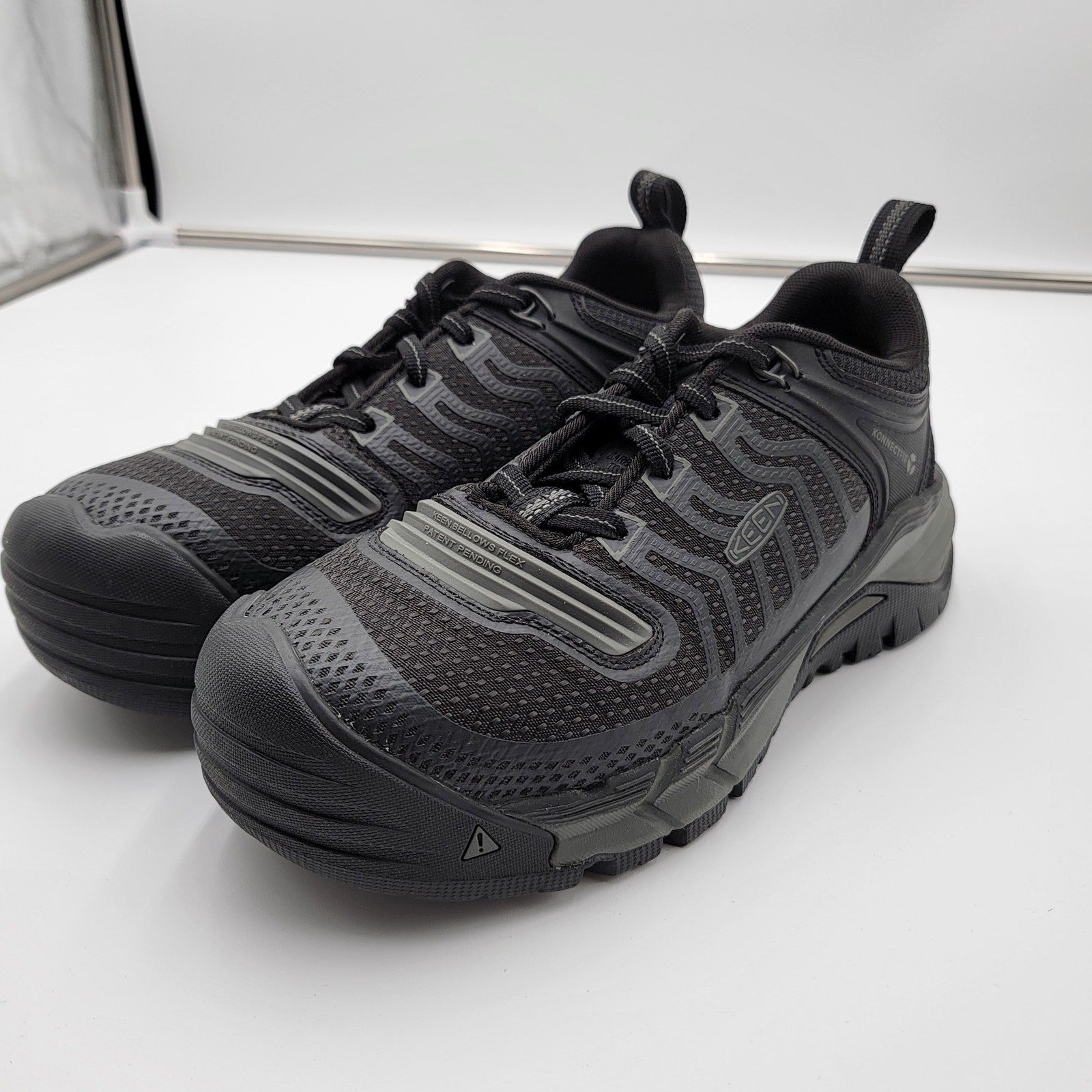 Keen Utility Kansas City KBF Men Shoes Black Comp Toe Sz 8EE0
