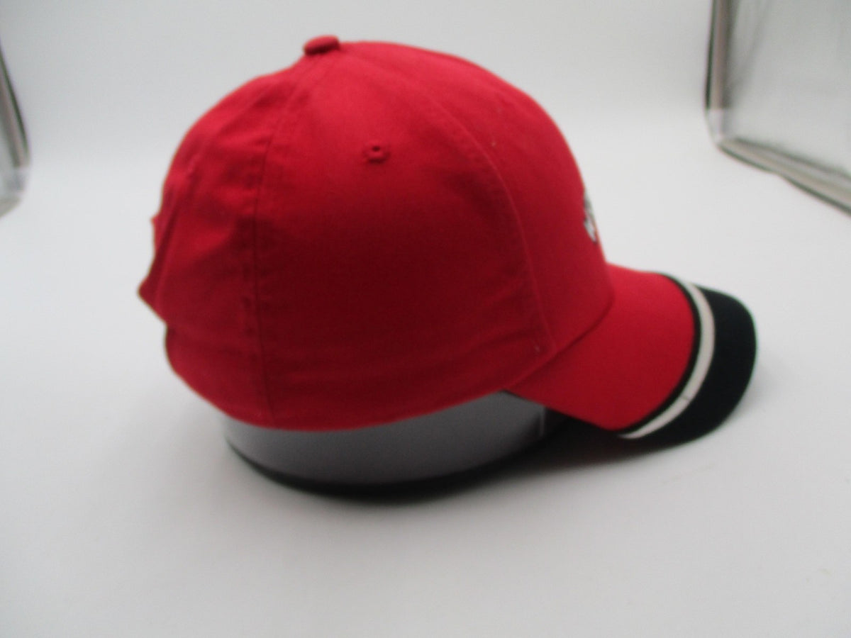 Wrangler Hat Cap Strap Back Mens One Size Red Black Twill Embroidered Logo6