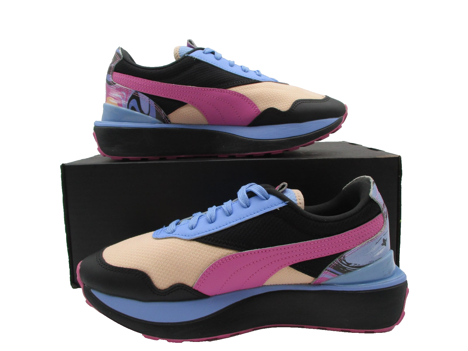 Puma Running System RS Womens Size 8 Pink Blue Black Sneakers 38300801 (1F4)3