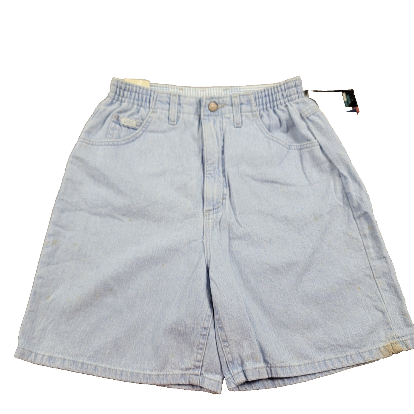 Lee Shorts Womens 10 Blue Denim Side Elastic Light Wash NWT Five Pocket Skylite0