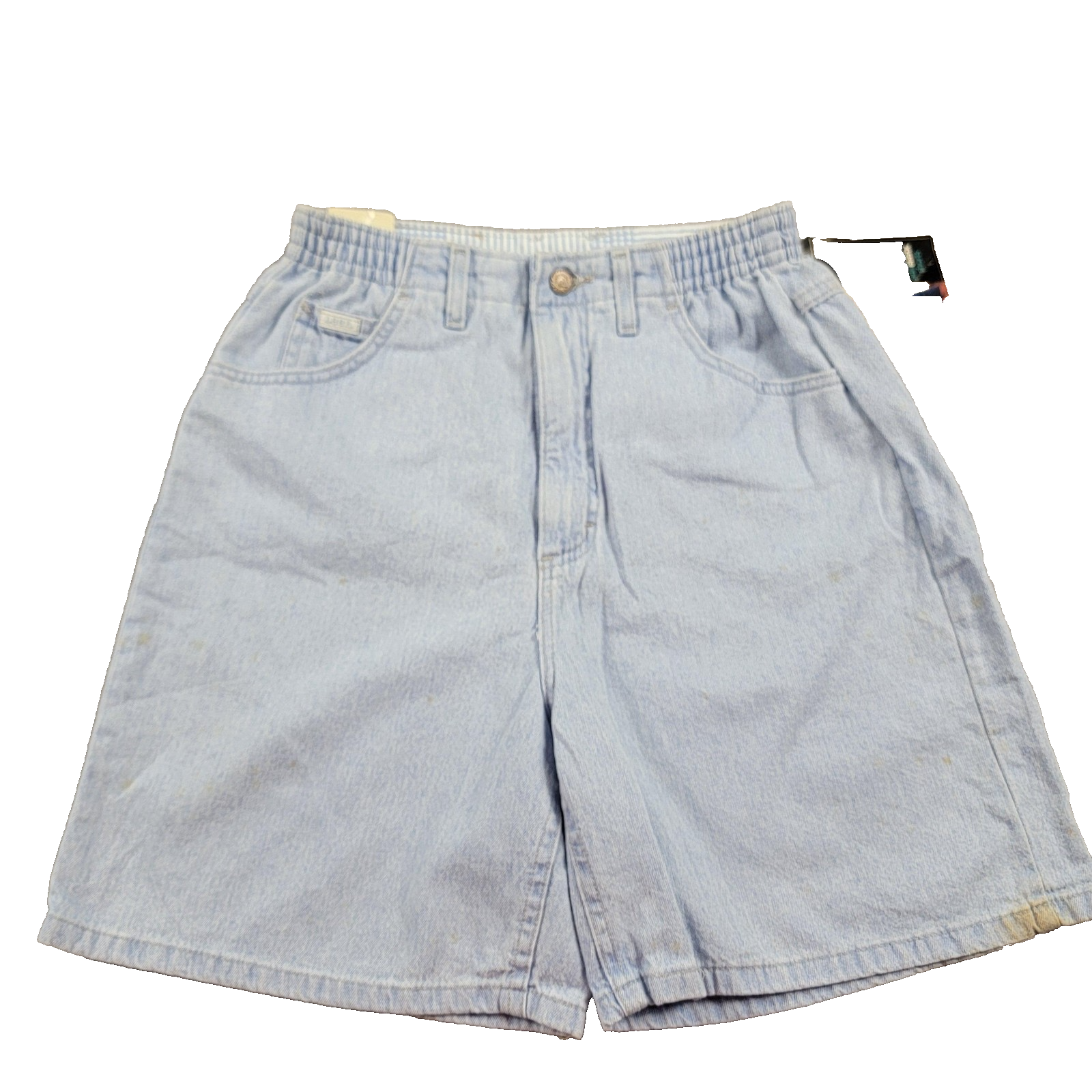 Lee Shorts Womens 10 Blue Denim Side Elastic Light Wash NWT Five Pocket Skylite0